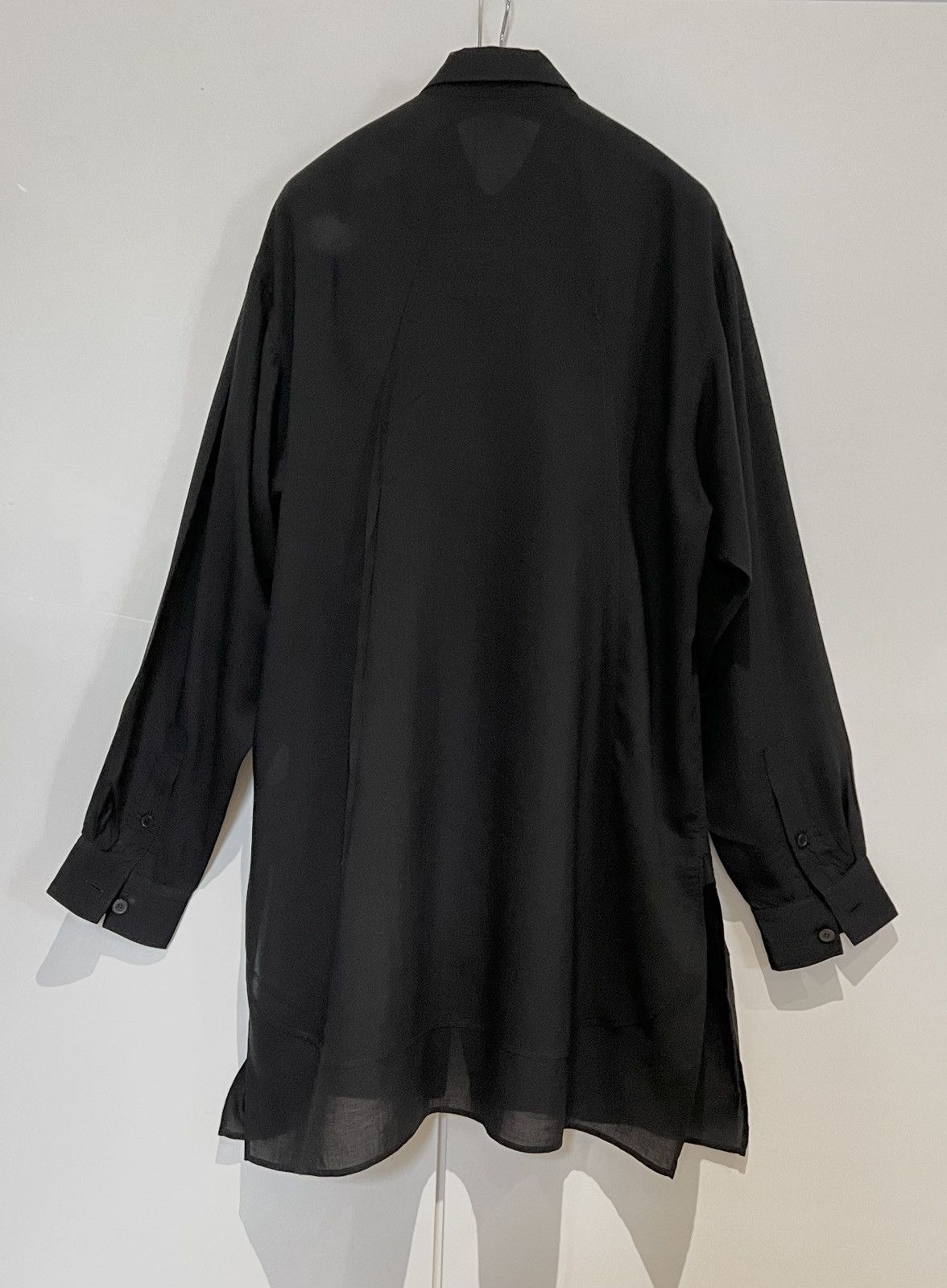 Yohji Yamamoto Yohji Yamamoto Pour Homme Overlap Details Cellulose shirt Size US L / EU 52-54 / 3 - 2 Thumbnail