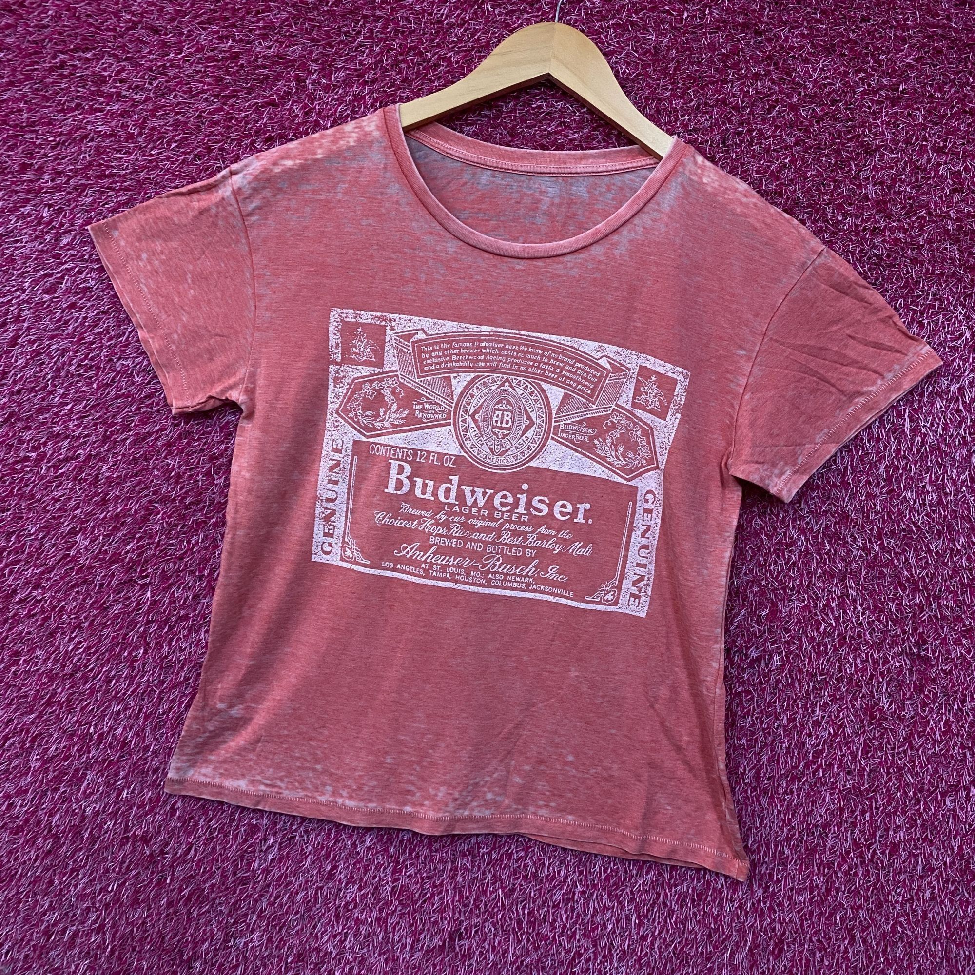 Budweiser Budweiser King Of Beer 1980'S Vintage Style Logo Graphic T-S Size US M / EU 48-50 / 2 - 3 Thumbnail