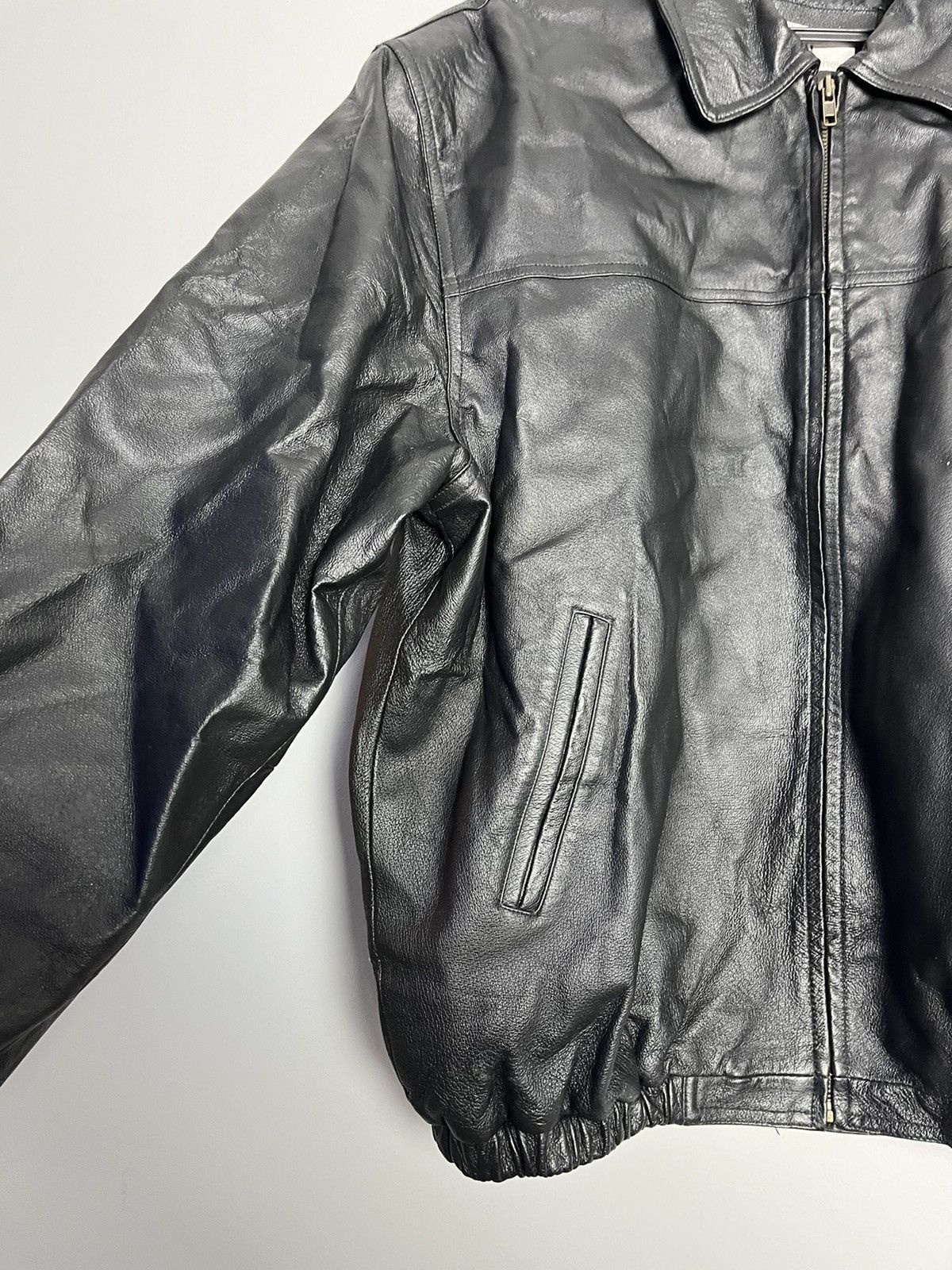 Vintage Leather Jacket Flag USA Vintage rare kanye west Size US XL / EU 56 / 4 - 11 Thumbnail