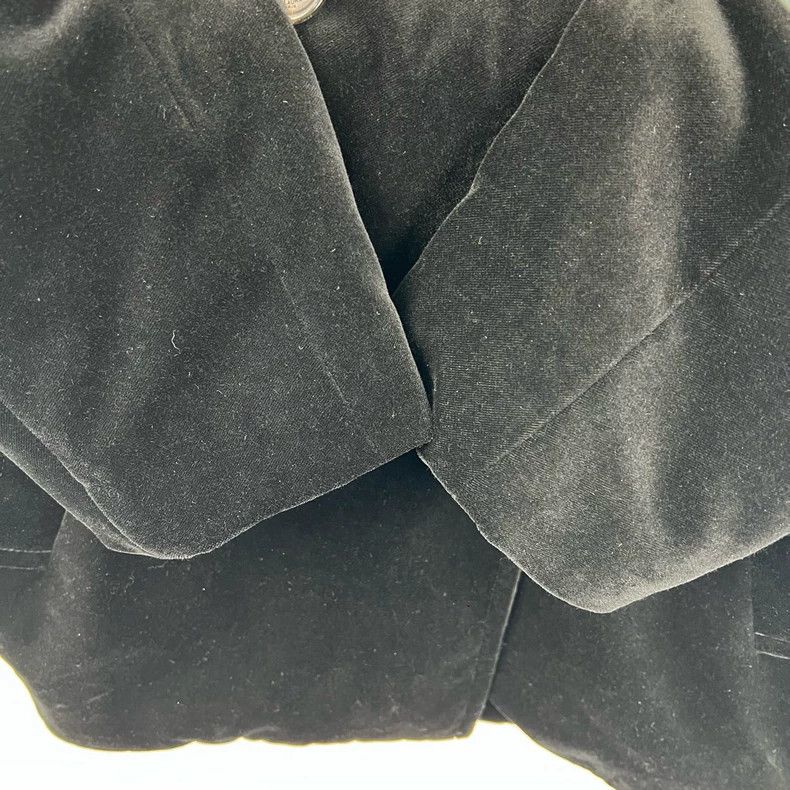Saint Laurent Paris Saint Laurent ParisBlack rhinestone letter logo velvet qui Size ONE SIZE - 7 Thumbnail