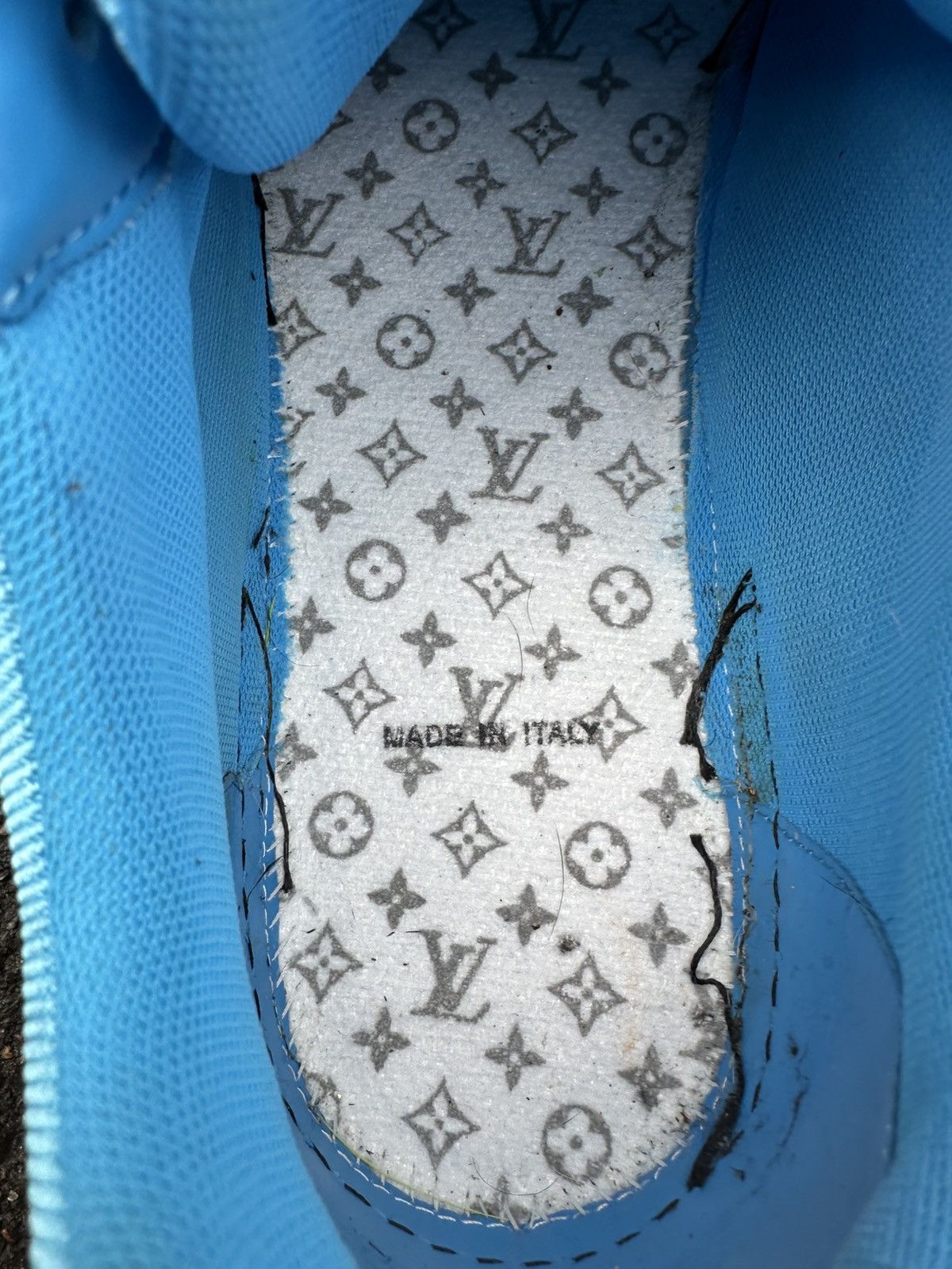 Louis Vuitton Louis Vuitton trainer black/Blue Size US 13 / EU 46 - 18 Thumbnail