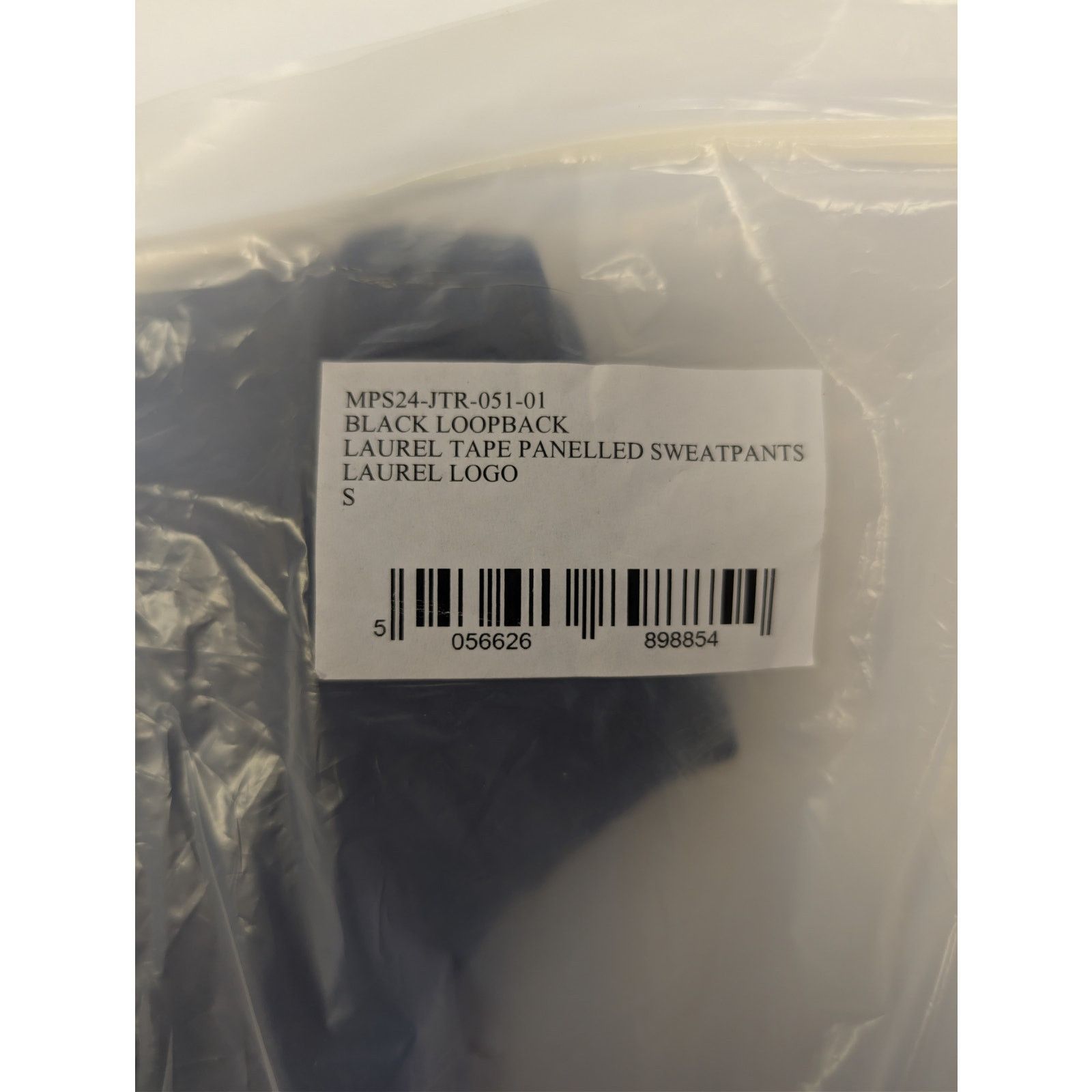 Casablanca o1rshd1 Black Loopback Laurel Tape Panelled Sweatpants Size US 30 / EU 46 - 23 Thumbnail