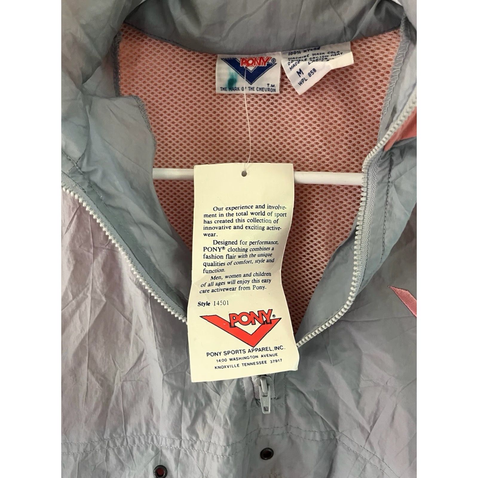 PONY VINTAGE PONY Windbreaker Jacket Womens M Pink 80s 90s 1/4 Zip NWT Deadstock Size M / US 6-8 / IT 42-44 - 3 Thumbnail