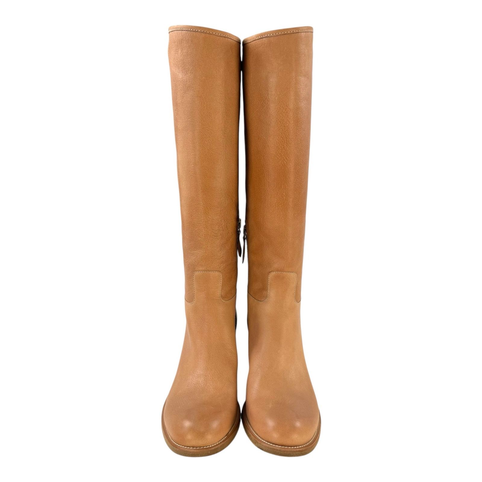 Prada Prada Camel High Leather Boots Size US 7.5 / IT 37.5 - 3 Thumbnail