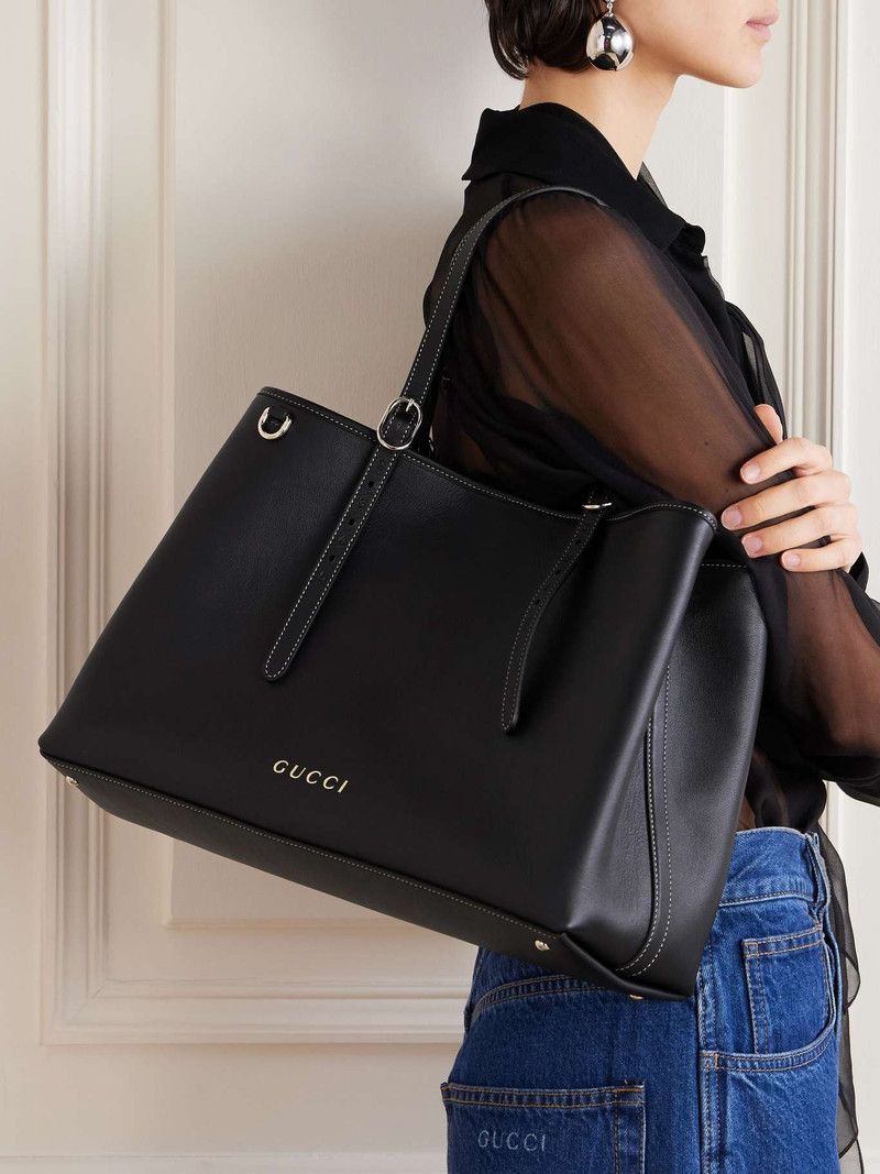 Gucci o1la5ras0526 Size: OS / GG Emblem Large Tote Bag in Black Size ONE SIZE - 2 Thumbnail