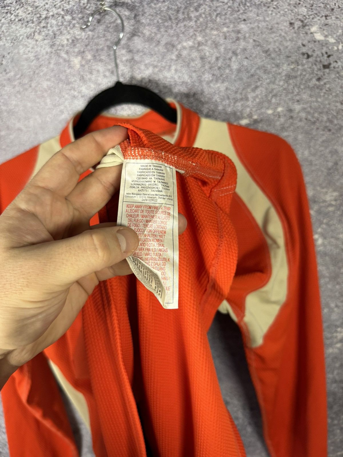 Nike × Nike ACG × Vintage Vintage Nike ACG Termo Quater Zip Sweatshirt Orange Medium Size US M / EU 48-50 / 2 - 6 Thumbnail