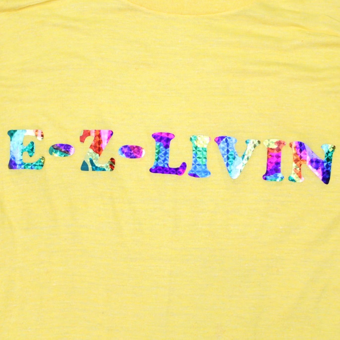 Vintage VINTAGE Screen Stars Shirt Womens Large Yellow EZ Livin Short Sleeve STARS Size L / US 10 / IT 46 - 7 Thumbnail