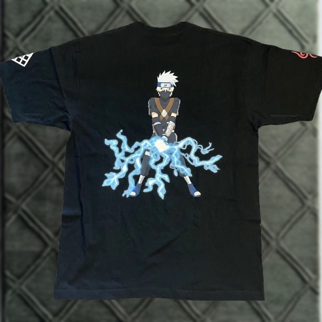 Doublet Kakashi Hatake Naruto Double-Sided Anime Vintage T-Shirt XL Men Black Shirt Size US XL / EU 56 / 4 - 1 Thumbnail
