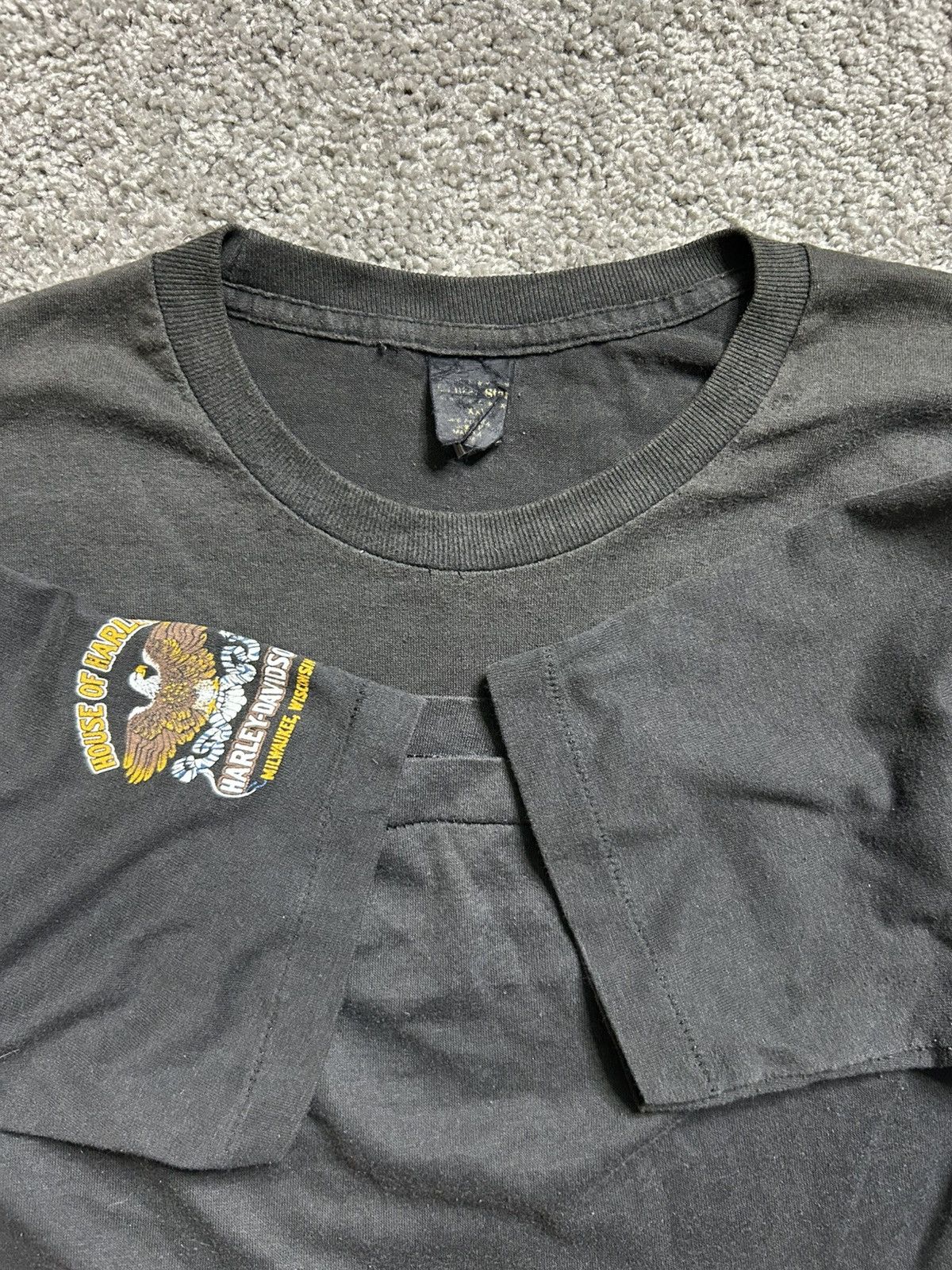 Vintage Vintage 80s Harley Milwaukee Ride Tee Made in USA Single Size US XXL / EU 58 / 5 - 4 Thumbnail