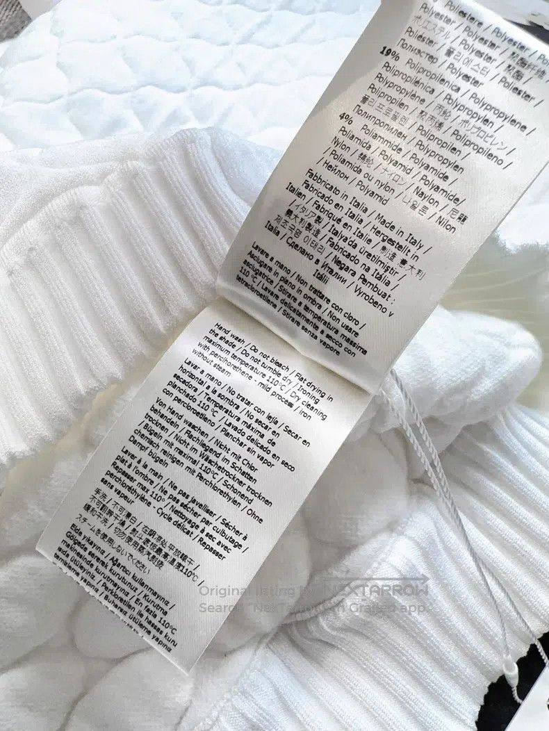 Fendi Fendi White Diamond Pattern Printed Oversized Knitted Jack Size XS / US 0-2 / IT 36-38 - 6 Thumbnail