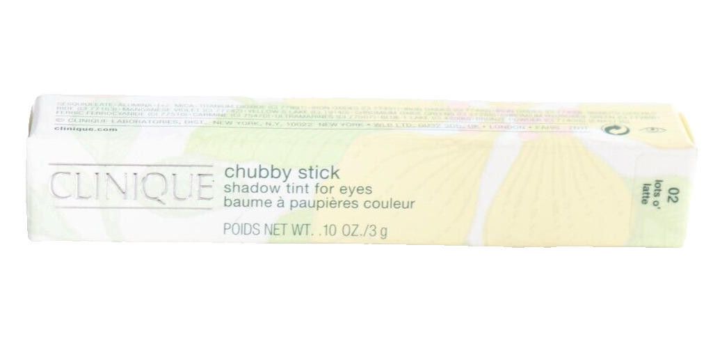 Clique Clinique Women Chubby Stick Eye Shadow Tint Lots O Latte NWT Size ONE SIZE - 2 Thumbnail