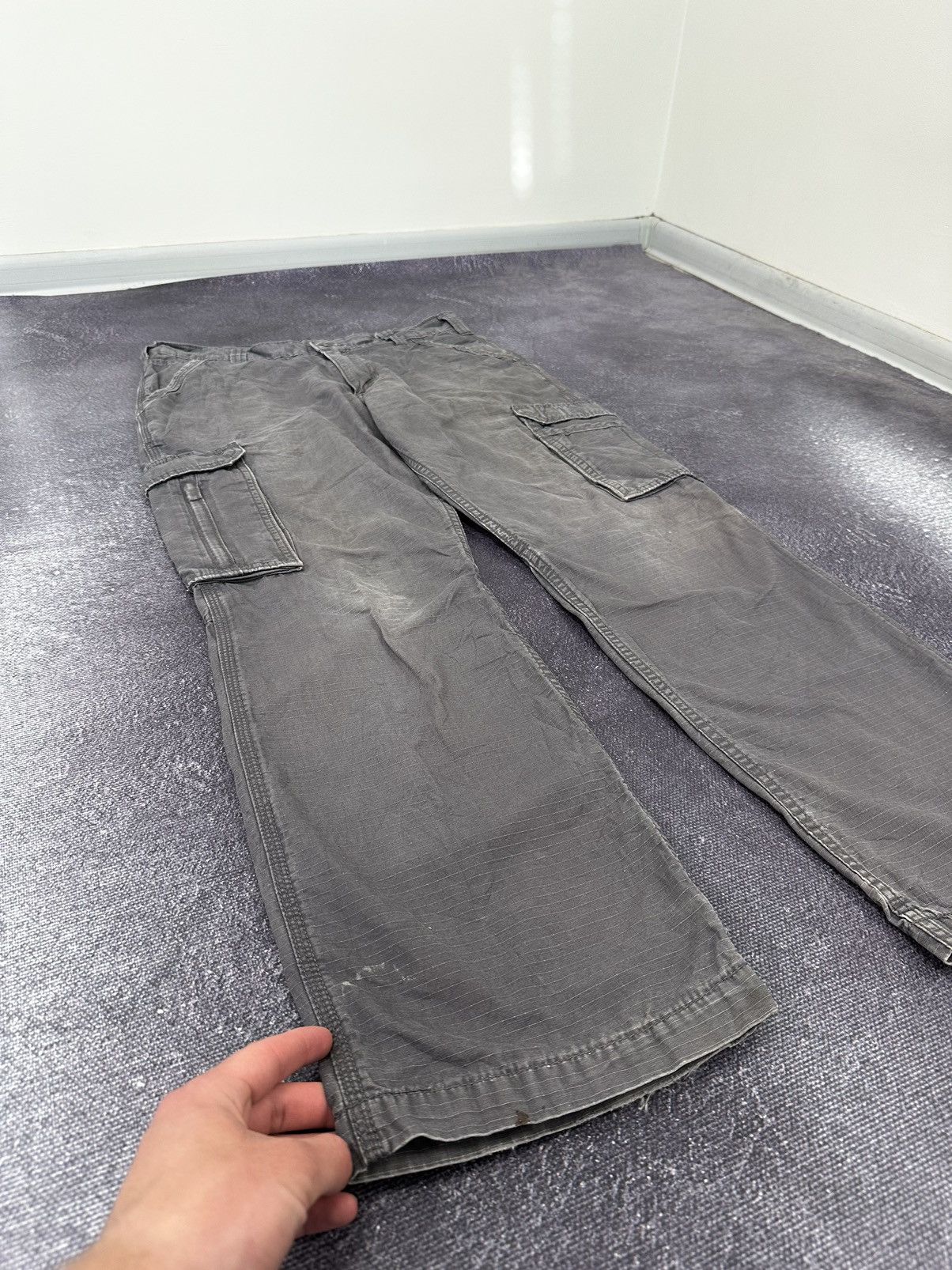 Carhartt Vintage Carhartt Cargo Hype USA Baggy Faded Opium Work Pants Size US 34 / EU 50 - 10 Thumbnail