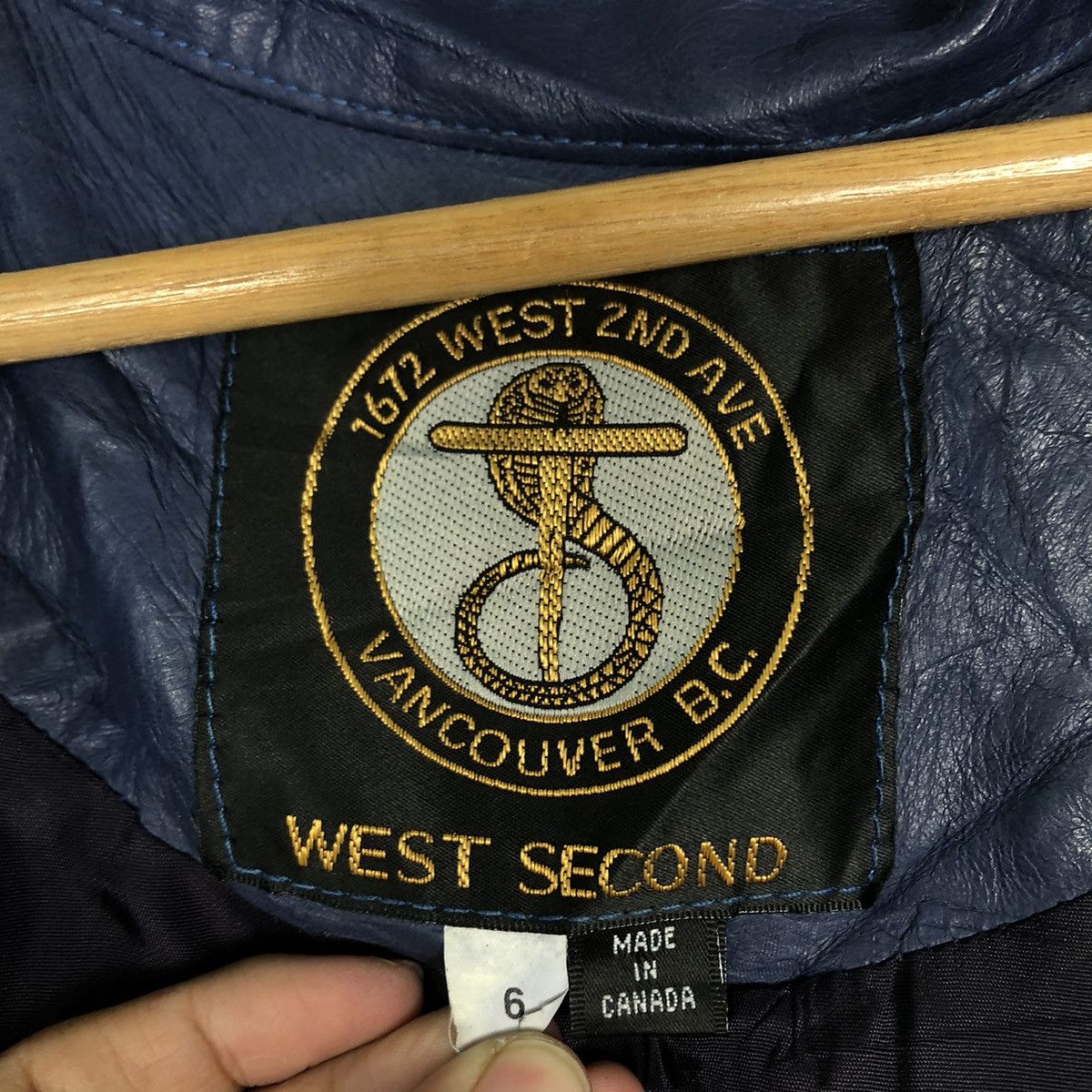 Vintage 🔥Vtg Leather Long Jacket West Second Vancouver B.C USA Size US M / EU 48-50 / 2 - 15 Thumbnail
