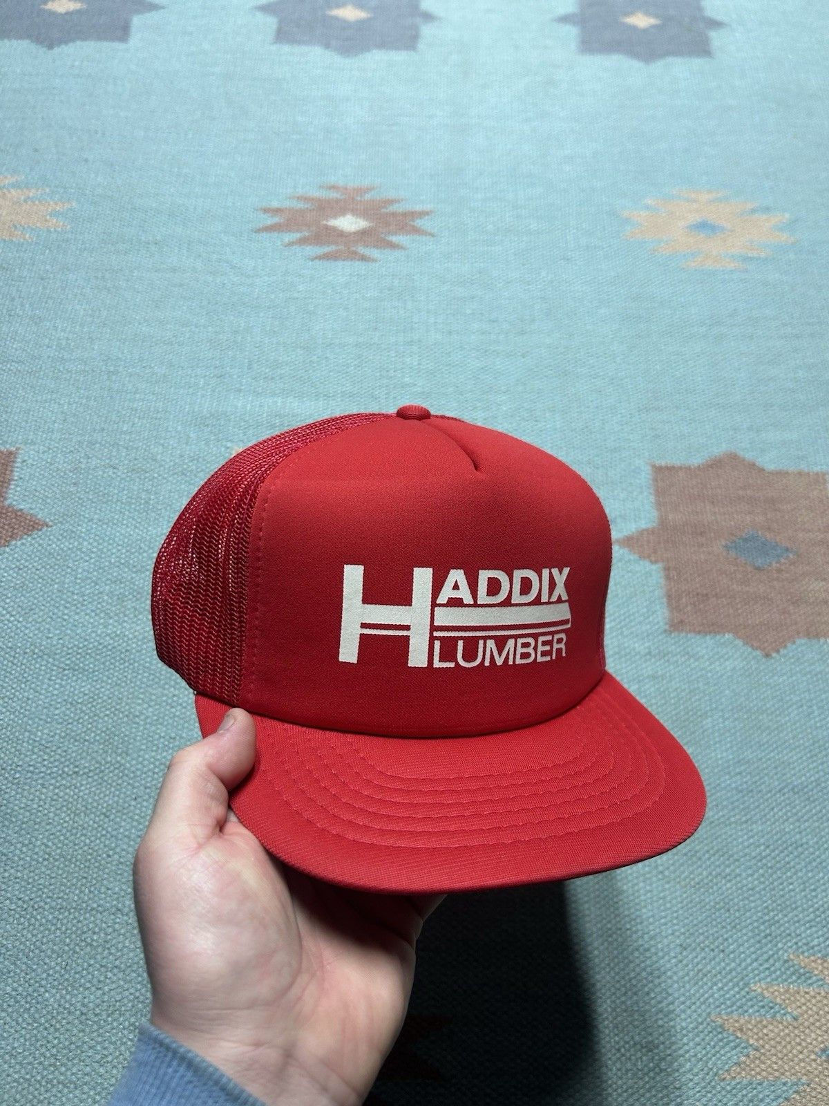 Vintage Vintage trucker hat Haddix Lumber red Michigan snapback Size ONE SIZE - 1 Thumbnail