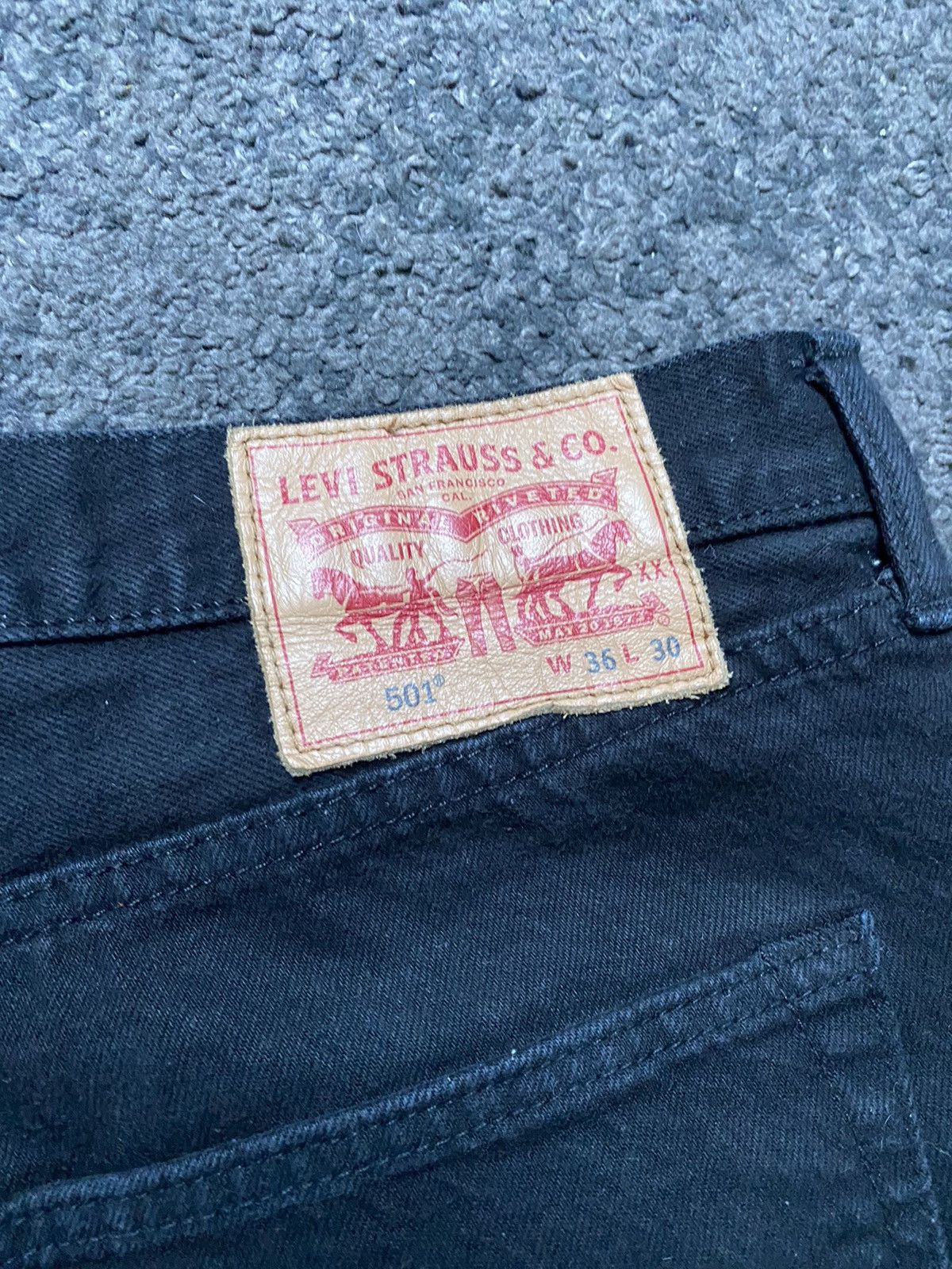 Levi's Levi's 501 Black Denim Jeans W36L30 Size US 36 / EU 52 - 4 Thumbnail