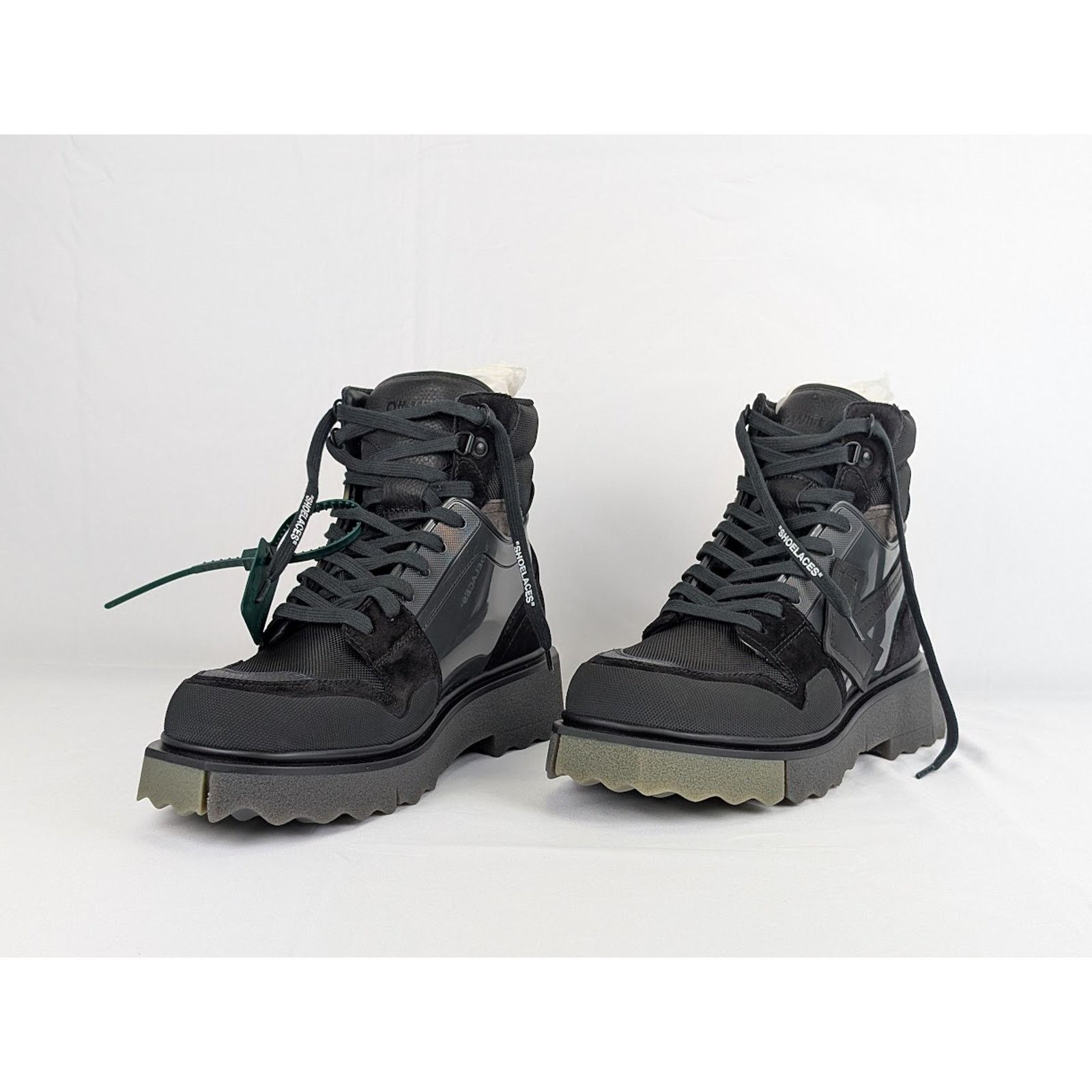 Off-White o1rshd1 Hiking Sponge Sneakers in Black / Khaki Size US 9 / EU 42 - 13 Thumbnail