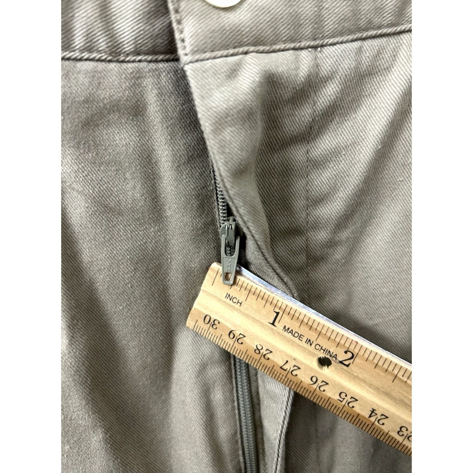 Perry Ellis Perry Ellis Pants Mens 36x35 Tan Khaki Pleated Pockets Trousers Dress Pants Workwear Casual Slim Straight 36in Inseam Size US 36 / EU 52 - 6 Thumbnail