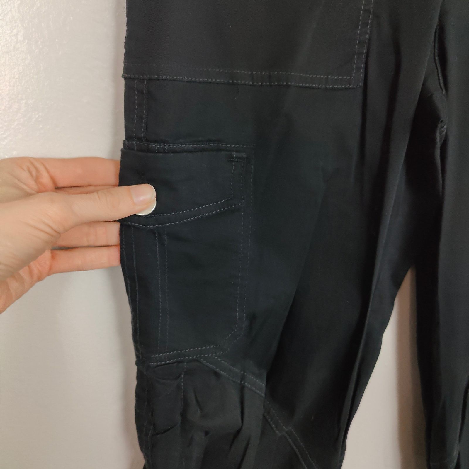 Other I.Am.Gia Ryder Cargo Pants Womens XXS Black Low Rise Y2K Size 24" / US 00 / IT 34 - 4 Thumbnail