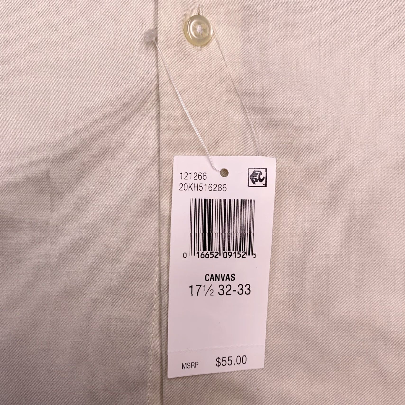 Van Heusen Van Heusen Shirt Mens 4XL Regular Beige Cotton Blend Knit Long Sleeve Button-Up Stretch Casual Workwear Larg e Logo Size US XXL / EU 58 / 5 - 6 Thumbnail