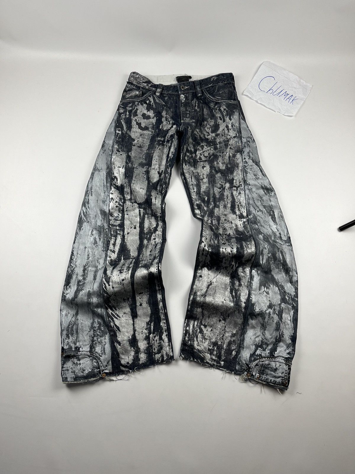 Japanese Brand × Vintage Jeans Dirty Pants patchwork crash denim thrashed distressed Size US 30 / EU 46 - 1 Thumbnail