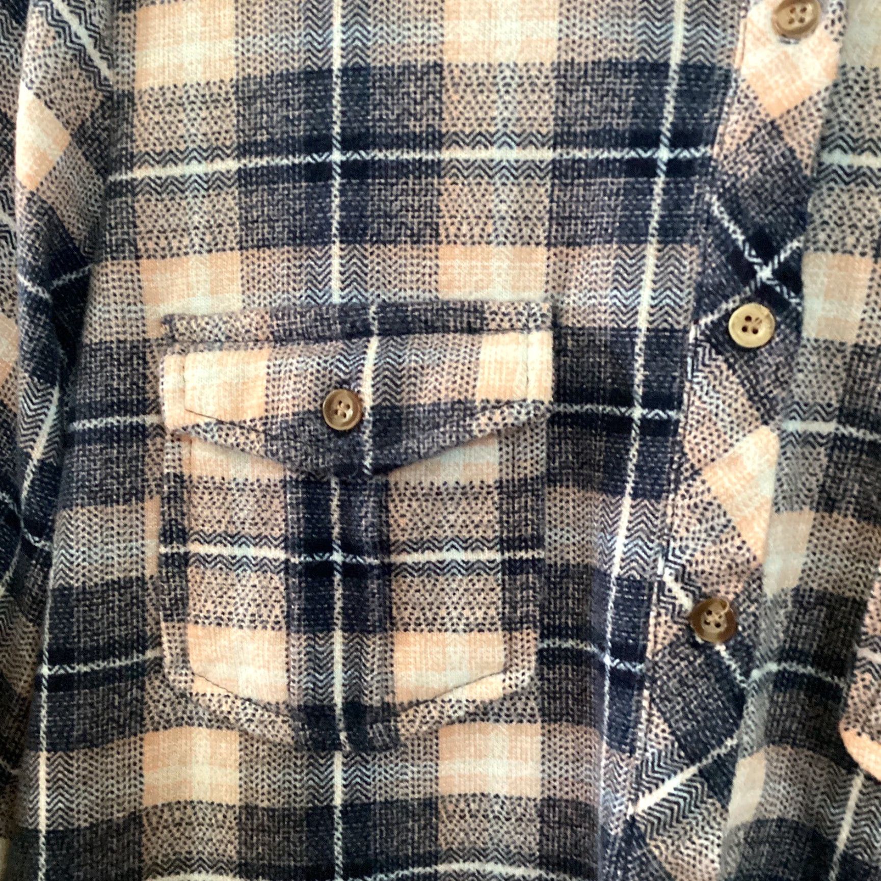Vintage Eden & Olivia Shirt Women S Blue Plaid Button Up Roll Tab Long Sleeve Size S / US 4 / IT 40 - 4 Thumbnail