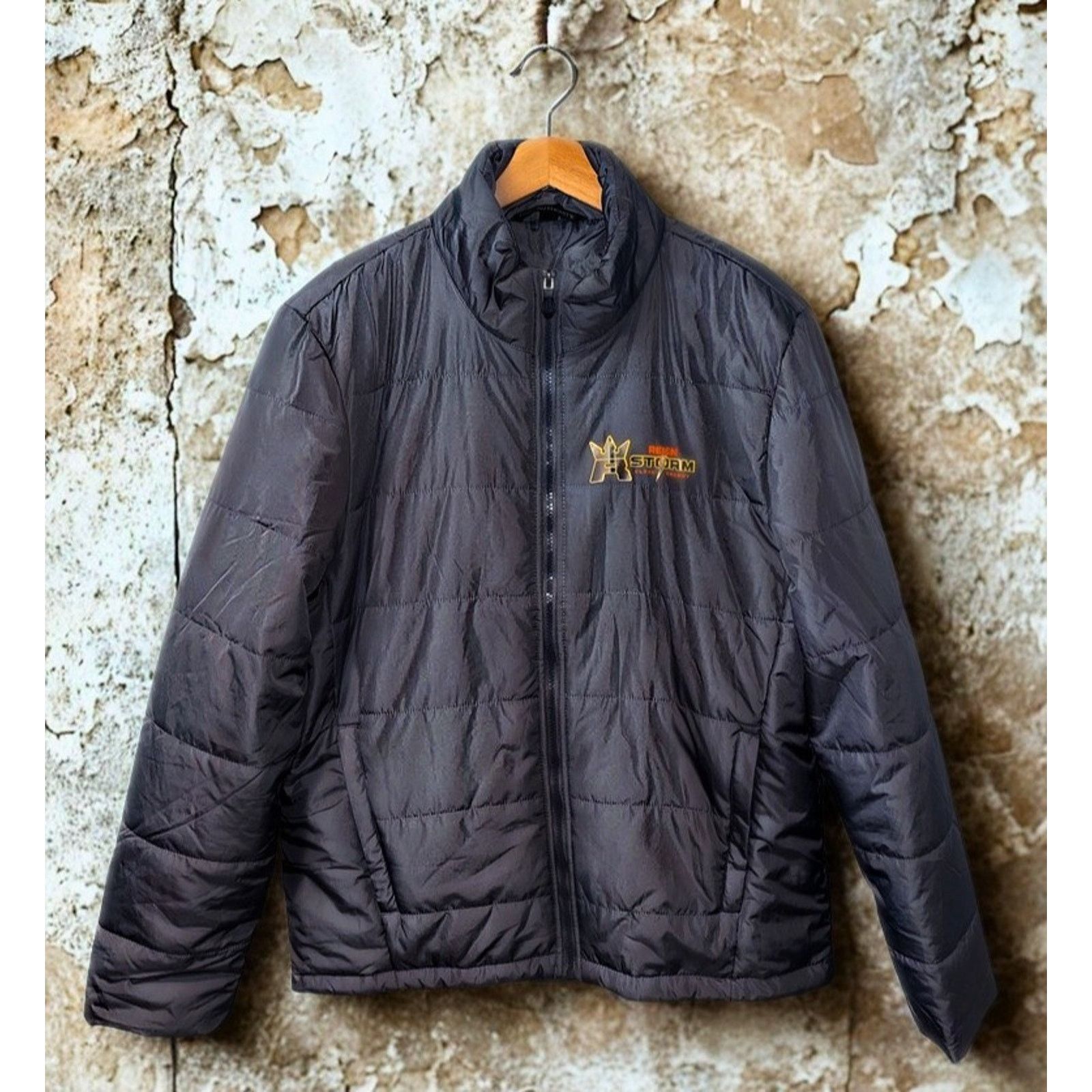 Port Authority Reign Storm Jacket Sz L Gray Puffer Zip Monster Energy Drink Size US L / EU 52-54 / 3 - 1 Thumbnail