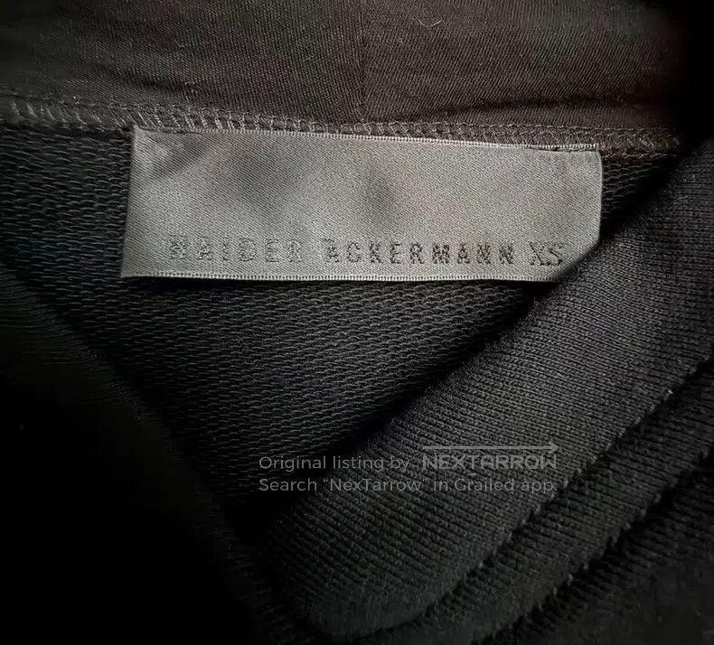 Haider Ackermann Haider Ackermann Black Hooded Sweatshirt with Star Embroid Size US XS / EU 42 / 0 - 3 Thumbnail