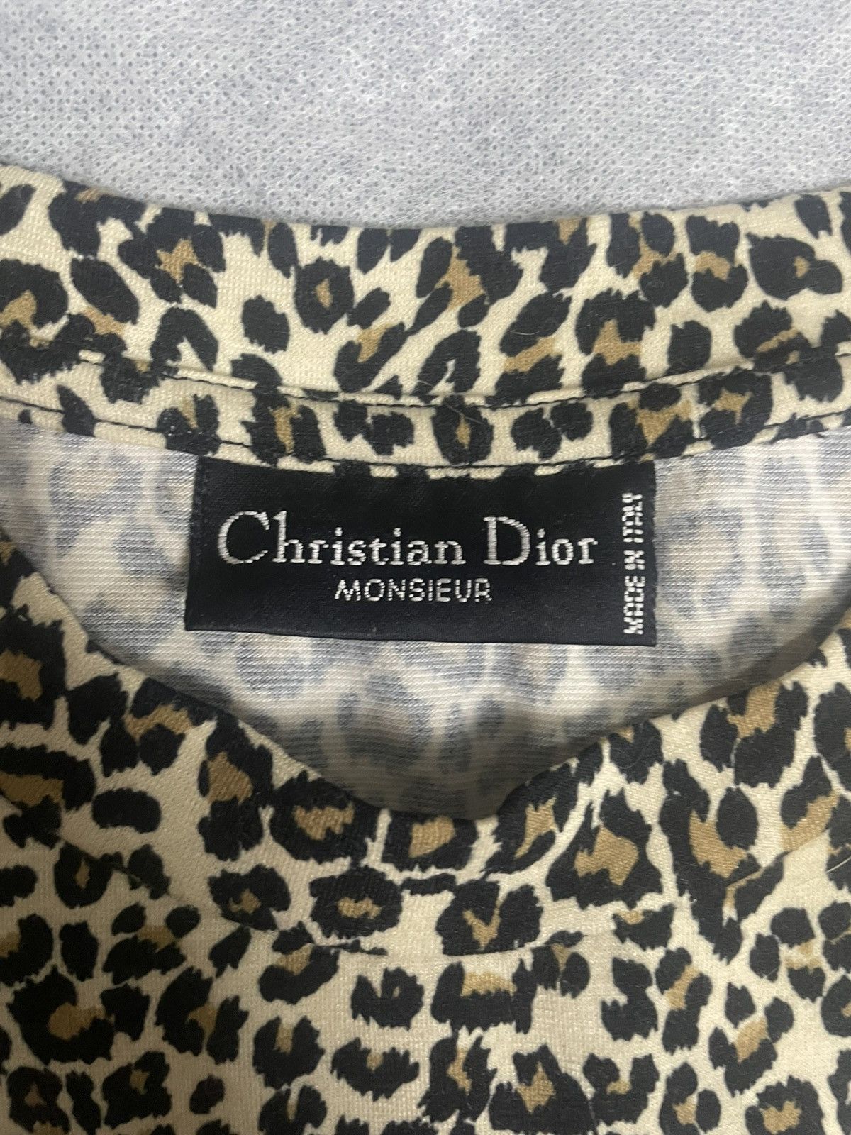 Christian Dior Monsieur Christian Dior Monsieur Leopard Pattern Tee Size M / US 6-8 / IT 42-44 - 4 Thumbnail