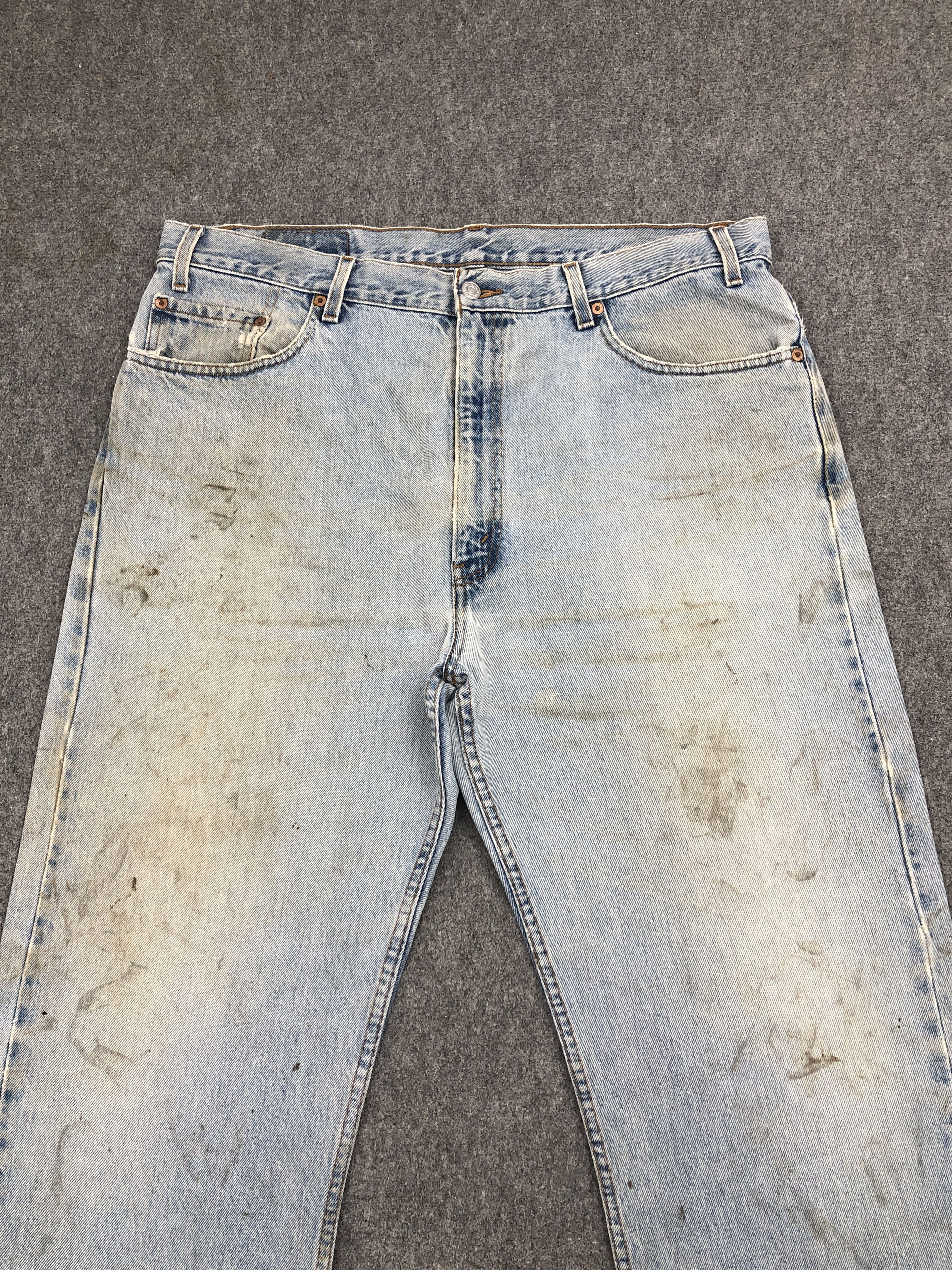 Levi's Vintage 90s Levis 505 Light Wash Jeans S0020 Size US 40 / EU 56 - 2 Thumbnail