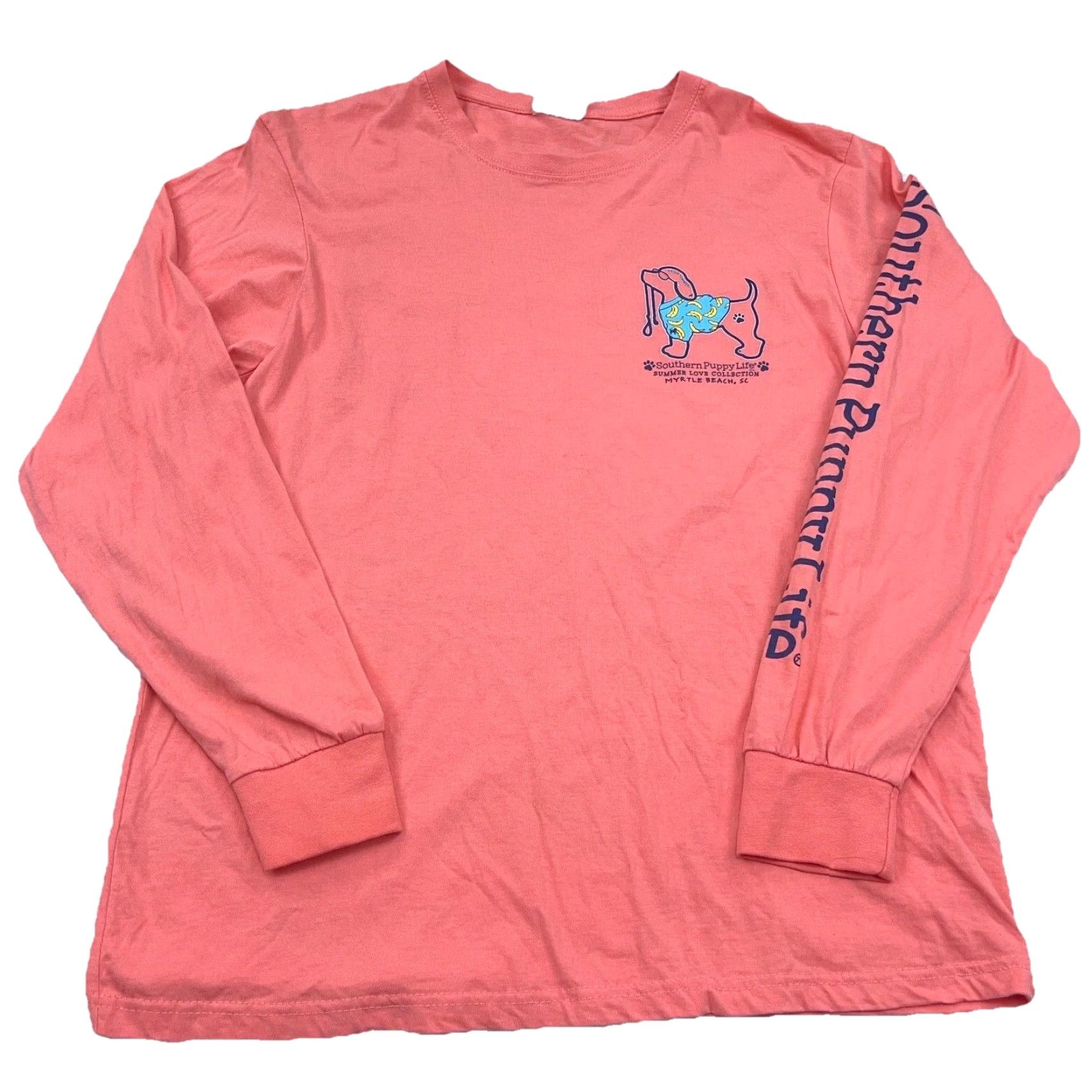 Pinko Spicy Tuna Shirt Women M Pink Tee Ladies Top Veterinarian Preppy Dog Nurse Crew Neck Long Sleeve Logo Tee Vintage No Size M / US 6-8 / IT 42-44 - 2 Thumbnail