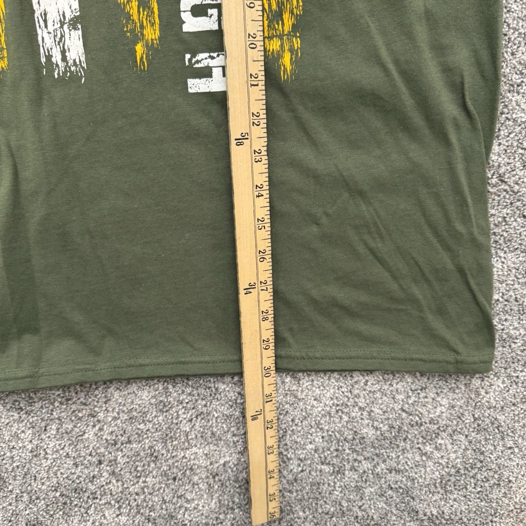 Gildan Pittsburgh Steelers Shirt XL Military Green Gold American Flag NFL Streetwear Mens Short Sleeve Crew Neck T-Shirt Size US XL / EU 56 / 4 - 2 Thumbnail