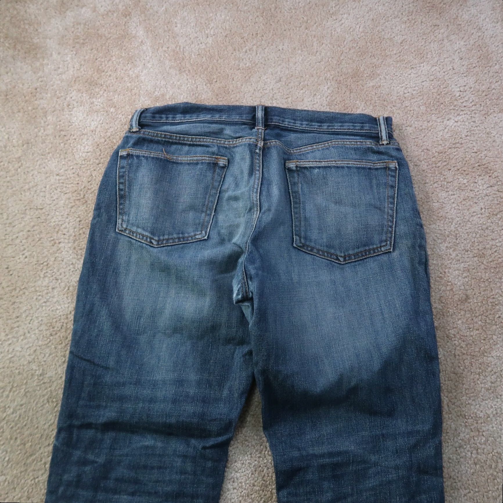 Gap Gap 1969 Jeans Men’s 34x32 Straight Denim Blue Regular Rise 5-Pocket Button Closure Vintage No Size US 34 / EU 50 - 7 Thumbnail