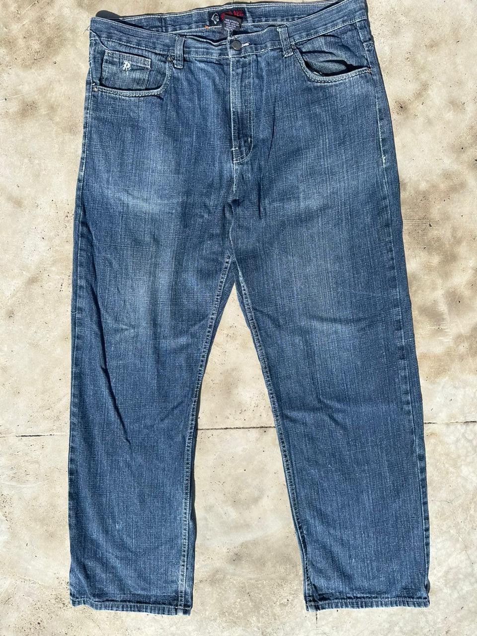 Japanese Brand × Vintage Red Ape embroided back pocket denim Jean's Size US 38 / EU 54 - 4 Thumbnail