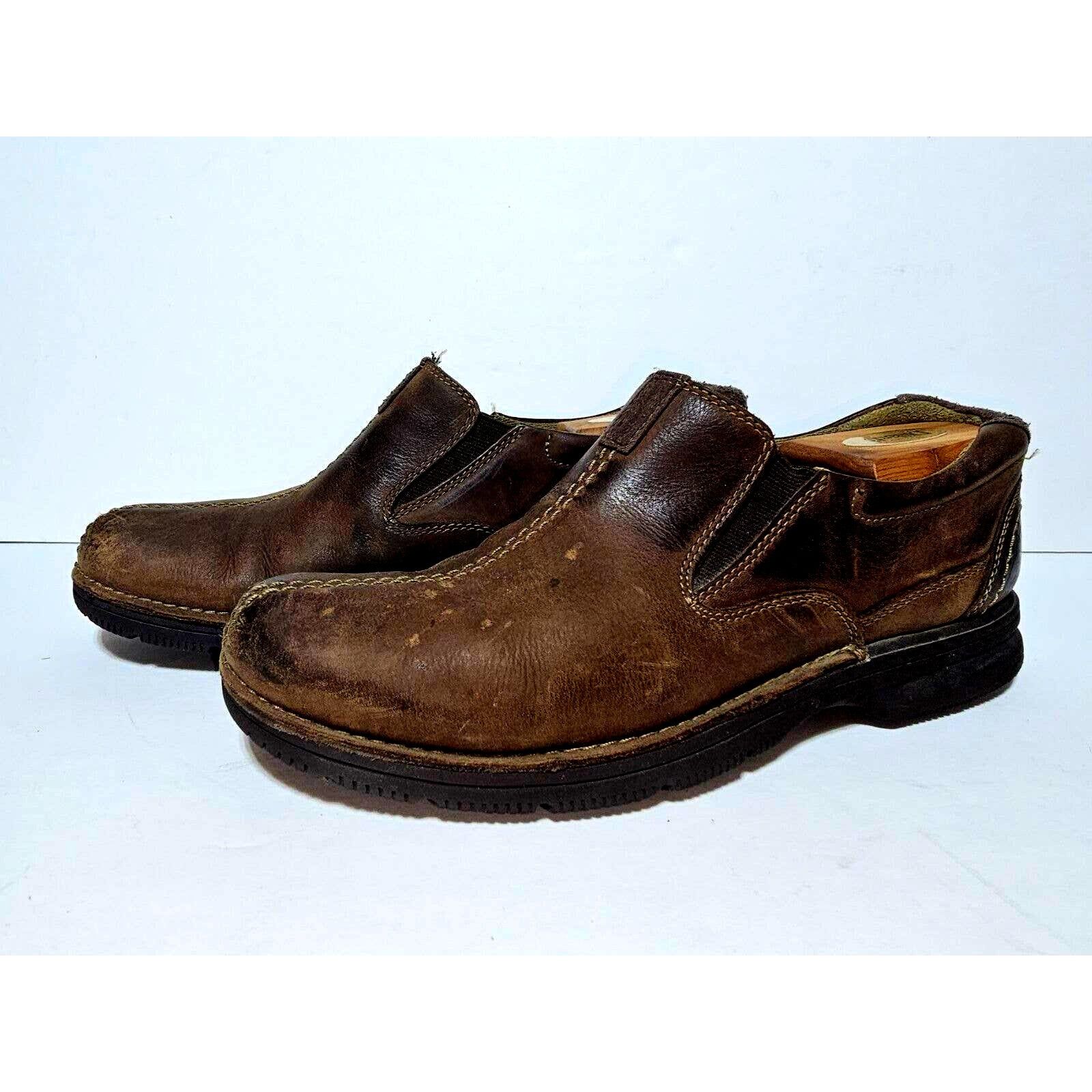 Clarks Clarks Brown Leather Slip on Loafers Mens Size 9M Comfort Size US 8 / EU 41 - 1 Thumbnail