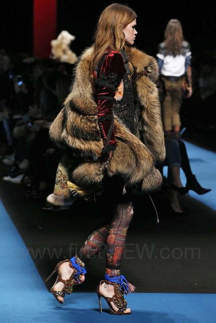 Dsquared2 F/W 2016 RUNWAY RACCOON FUR CAMO COAT Size S / US 4 / IT 40 - 3 Thumbnail