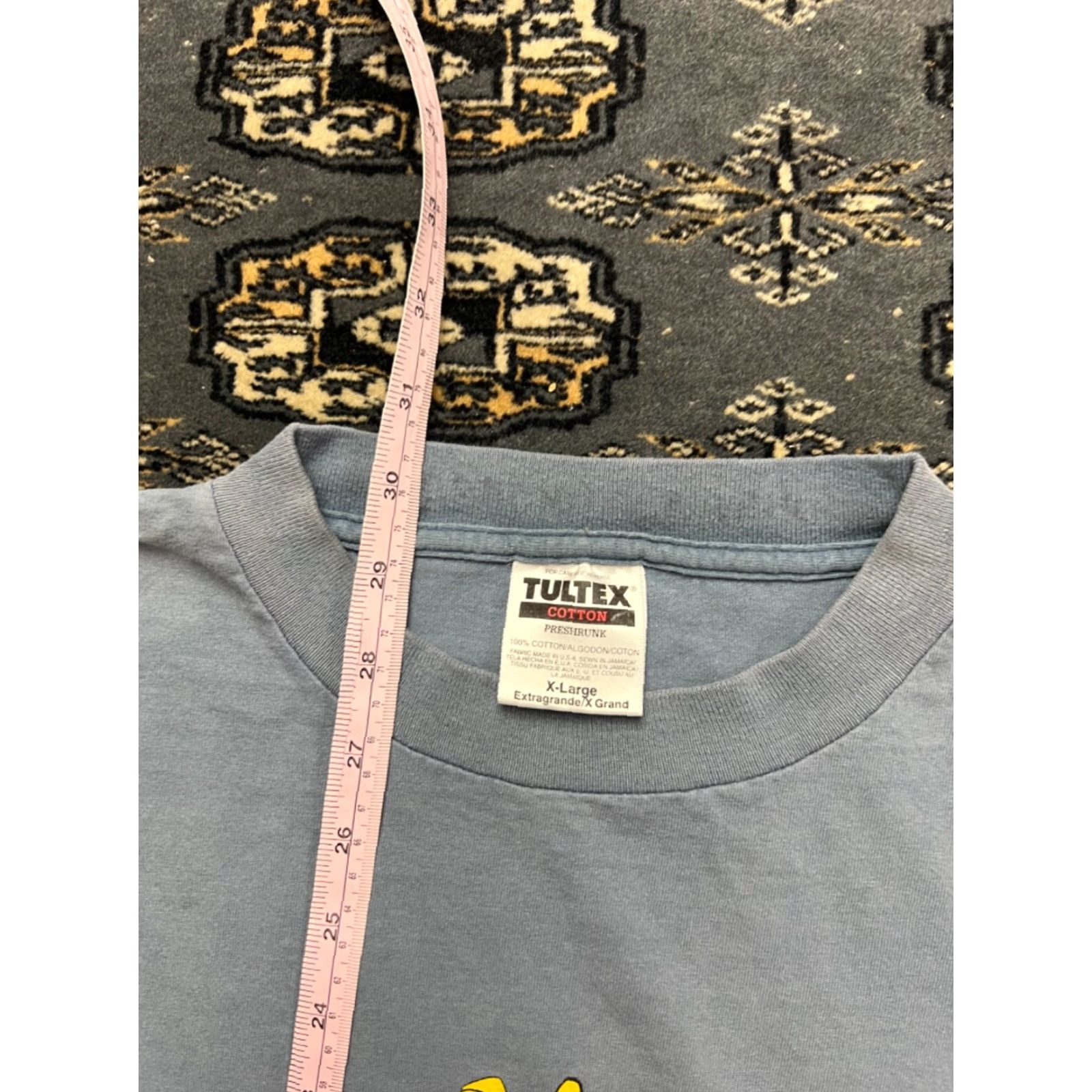 VINTAGE Tultex Shirt XL Gray Brian Young Graphic Skateboard Mens T