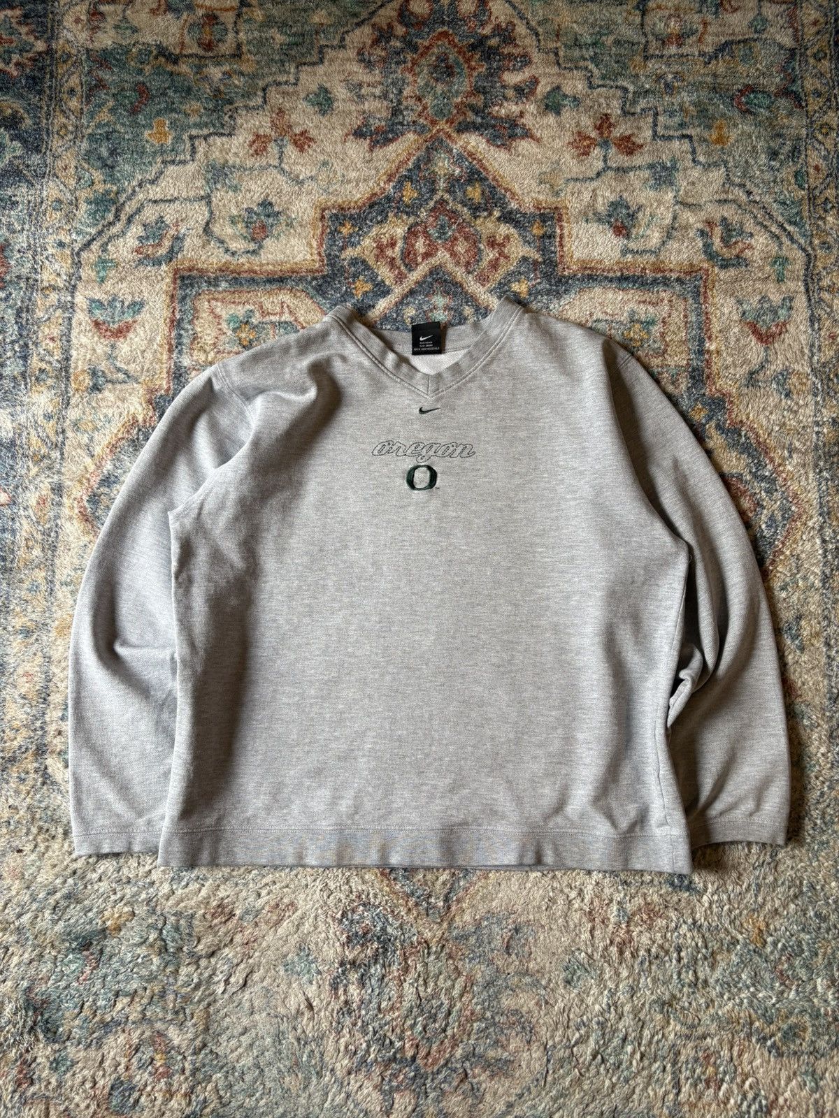 Nike Vintage Nike Oregon Ducks Mid Check Pullover Crewneck Large Size US L / EU 52-54 / 3 - 1 Thumbnail
