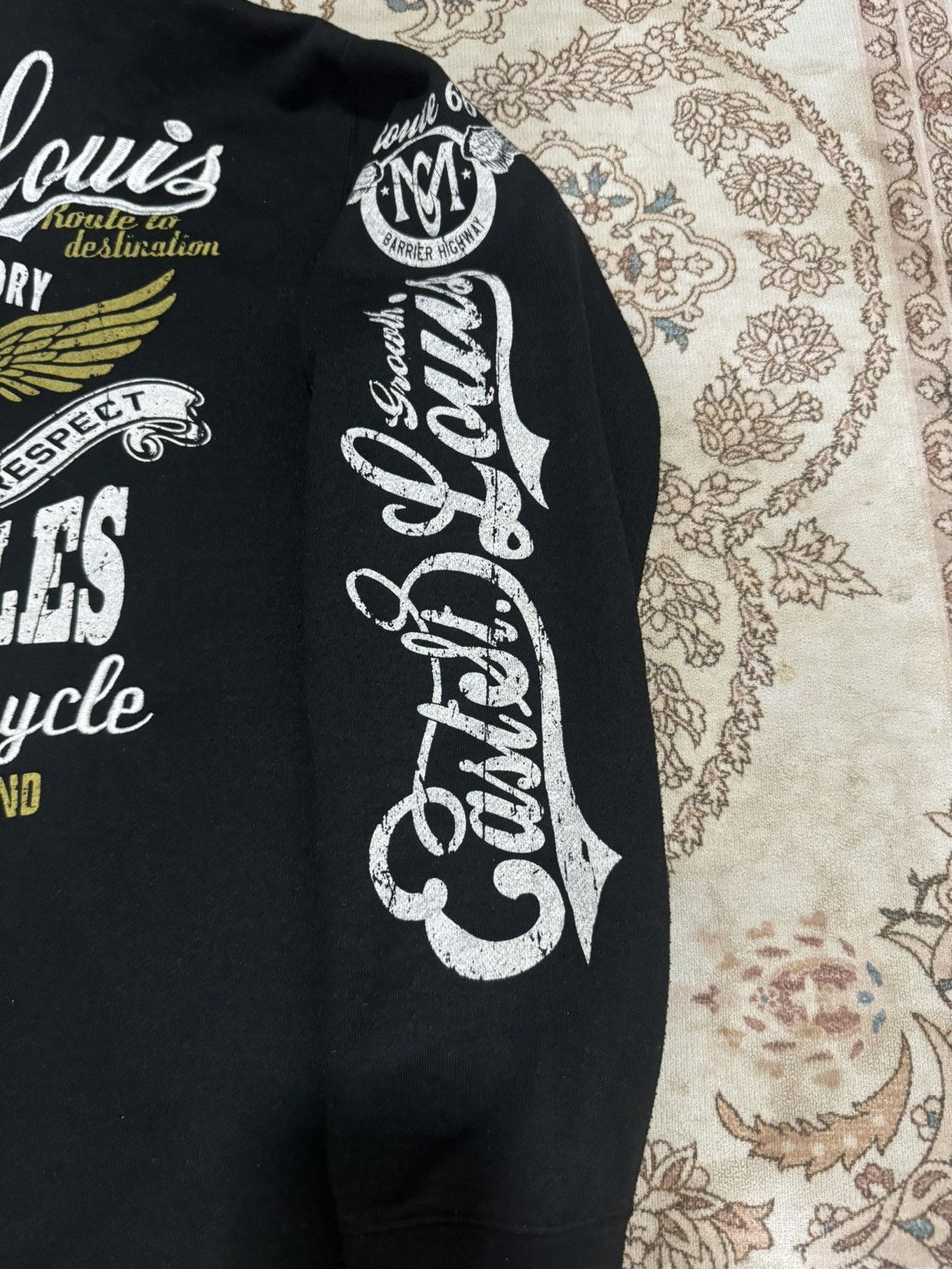 Route 66 × Vintage Route66 Motorcycle Zipper Hoodie Size US L / EU 52-54 / 3 - 3 Thumbnail