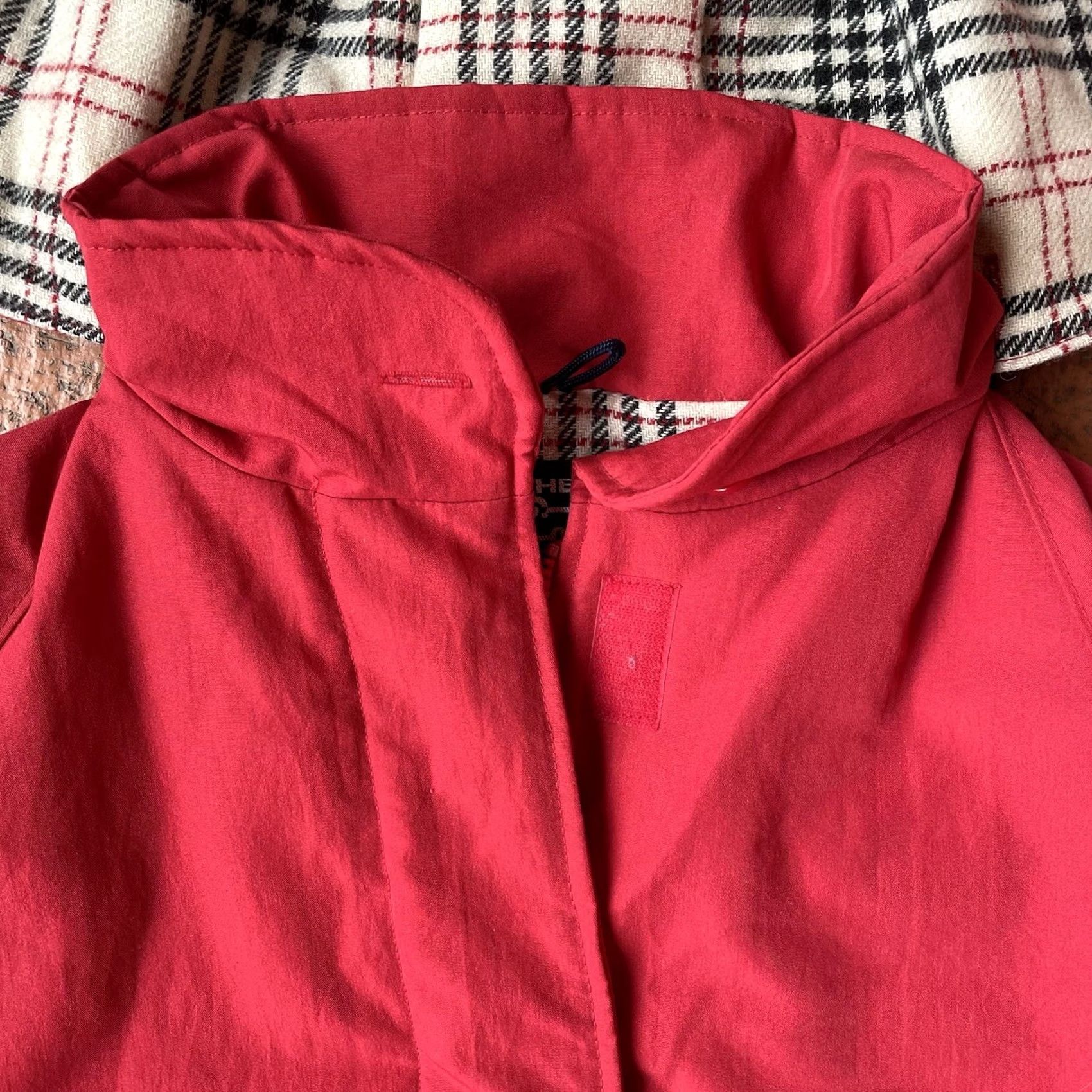 Vintage VINTAGE Woolrich Jacket Red Wool Lined Plaid M Wool Blend Lamb Fur Secretary/Geek 1990s Made in USA Mens/Womens Size M / US 6-8 / IT 42-44 - 3 Thumbnail