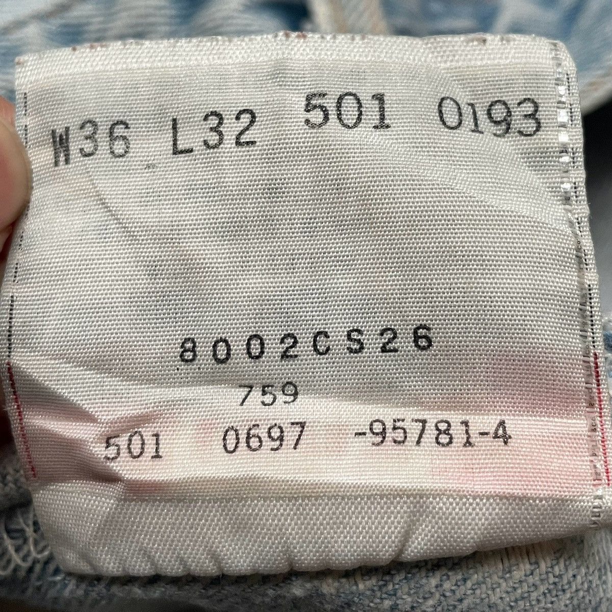 Levi's × Vintage Vintage Brand Levi’s 501 Made In Usa Jeans 1990s Size US 36 / EU 52 - 13 Thumbnail