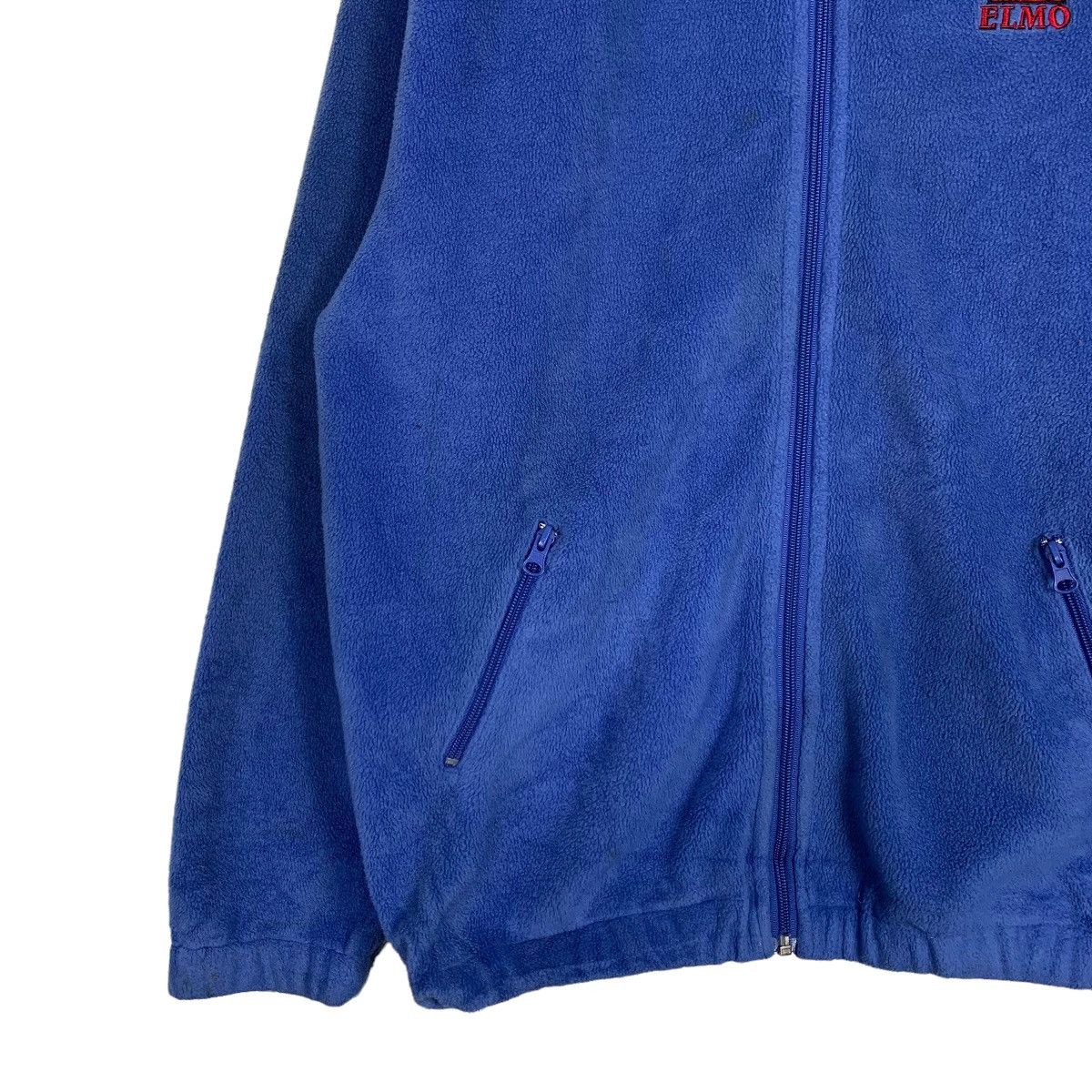 Japanese Brand SESAME STREET ELMO EMBROIDERY LOGO FLEECE JACKET #0120-C7 Size US L / EU 52-54 / 3 - 6 Thumbnail