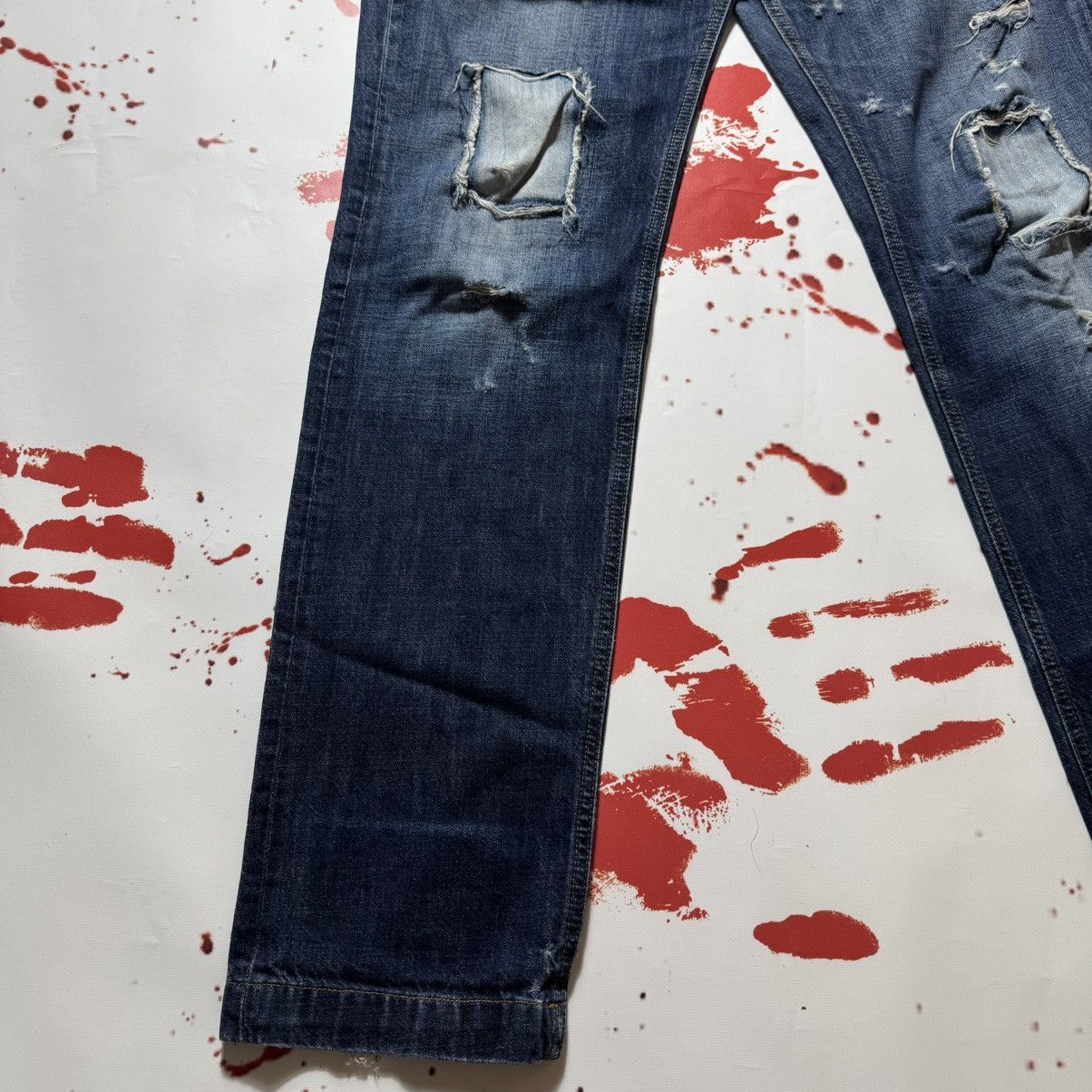 Dolce & Gabbana vintage y2k distressed flared dolce gabbana jeans Size US 36 / EU 52 - 4 Thumbnail