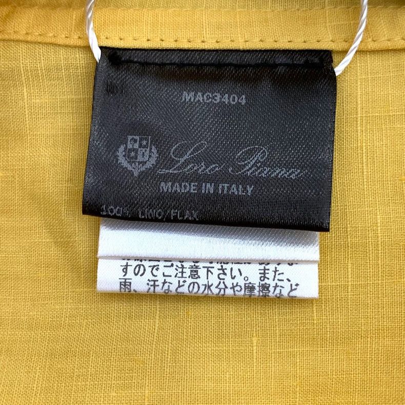 Other LORO PIANA Yellow linen collar single-breasted short-sleev Size S / US 4 / IT 40 - 7 Thumbnail