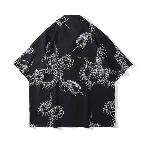 Japanese Brand Skeleton Dragon Shirt Size US M / EU 48-50 / 2 - 2 Thumbnail