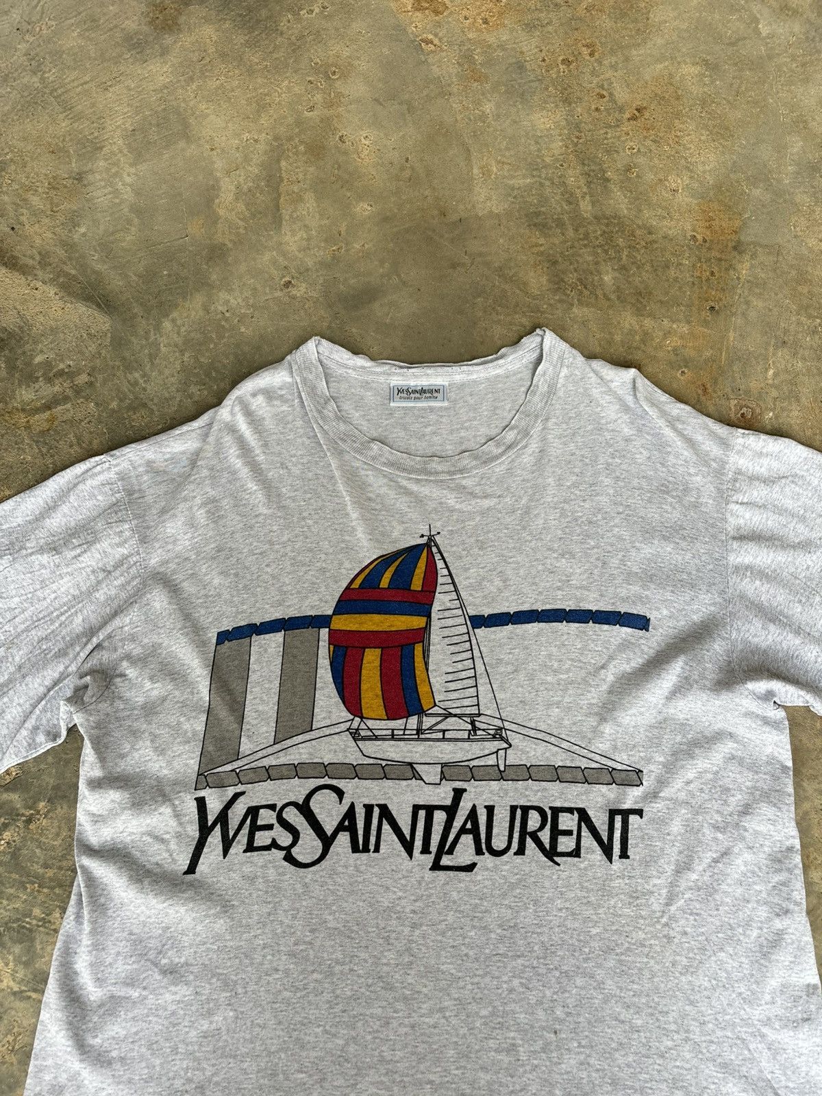 Yves Saint Laurent Vtg YvesSaintLaurent Tshirt Size US L / EU 52-54 / 3 - 2 Thumbnail