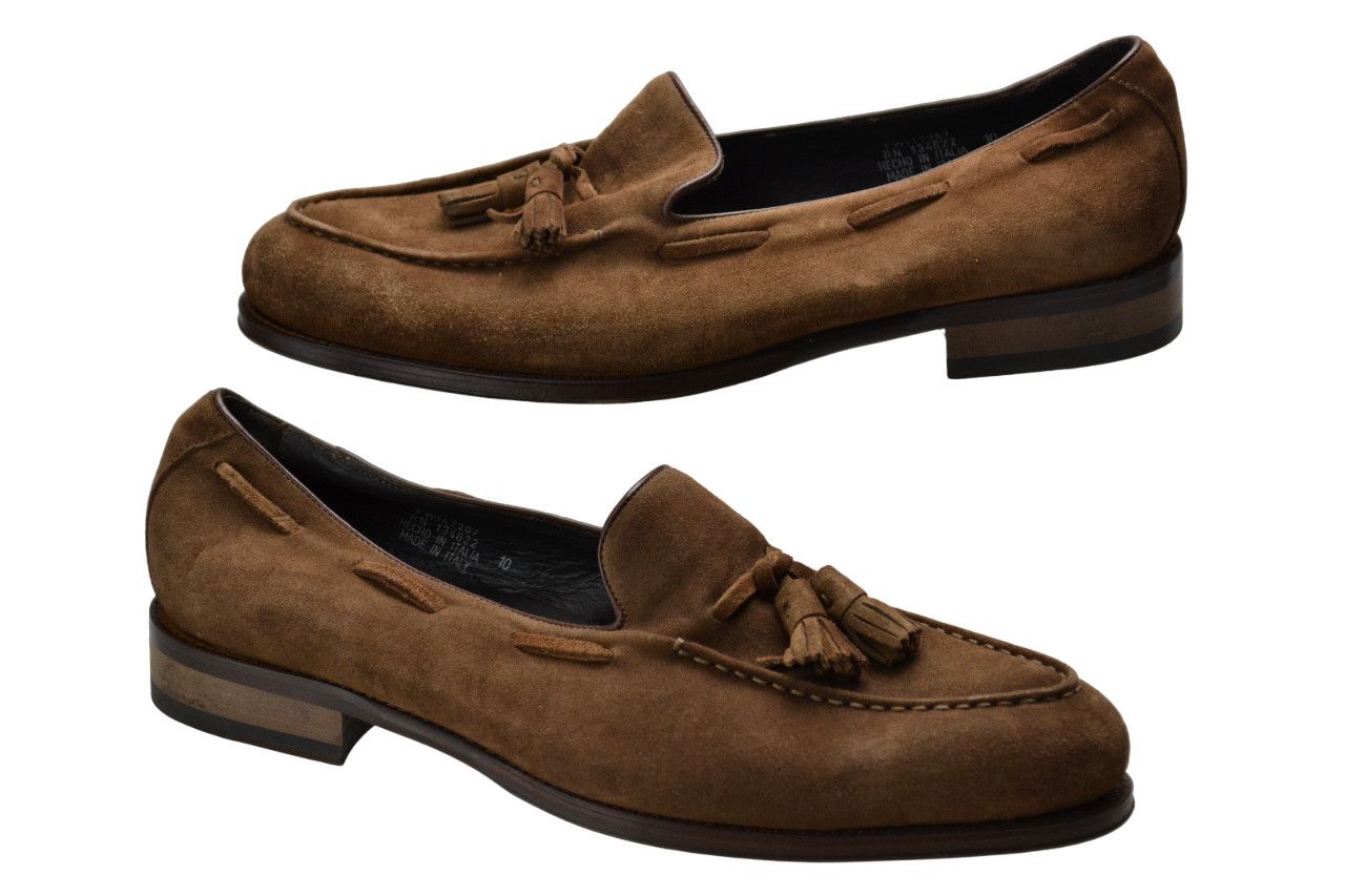 image of Suitsupply Suede Loafer Formal Shoes Men's Eu 44 / Uk 10 in Brown (Size 11)
