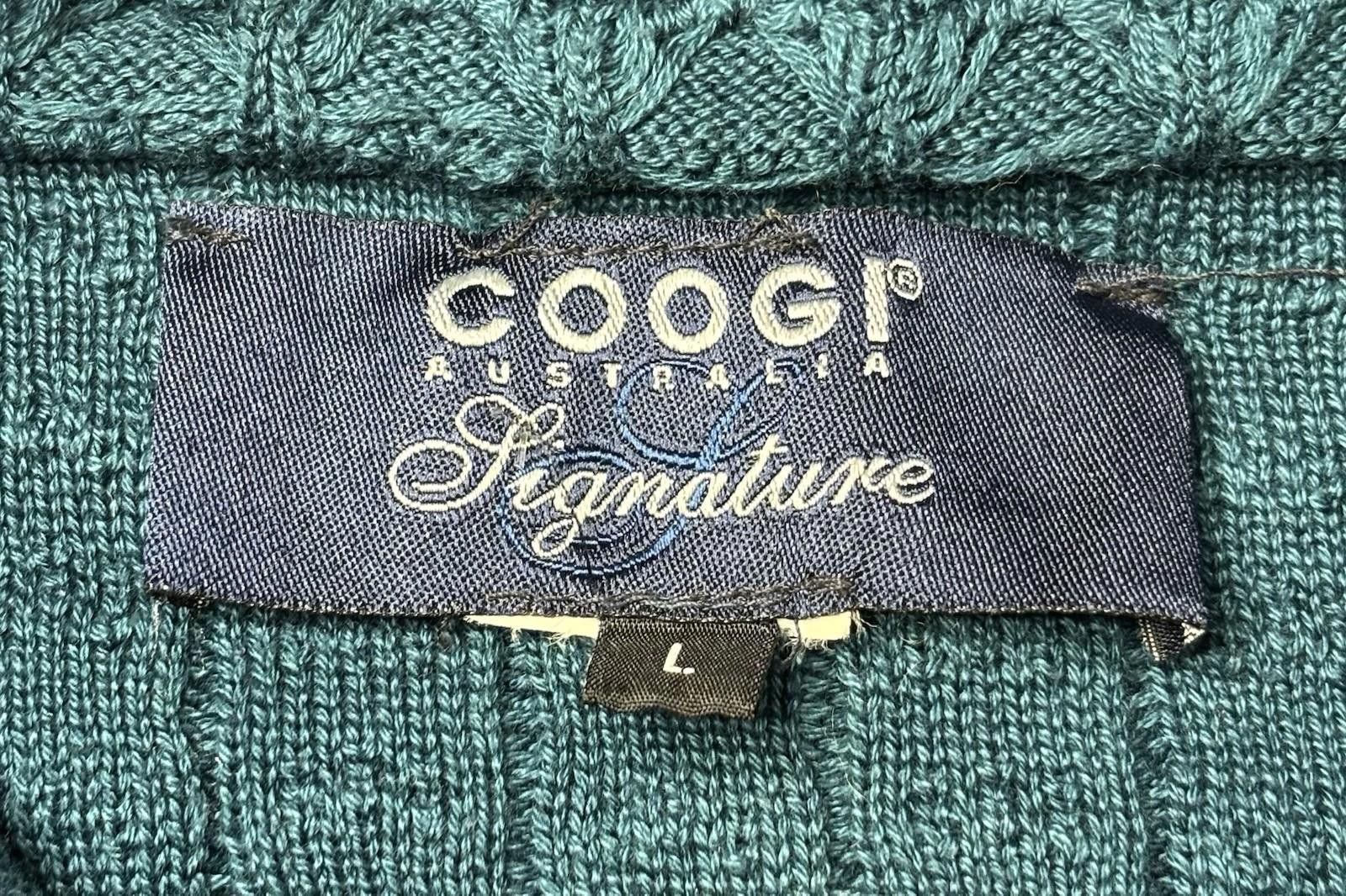 Coogi Coogi Signature Sweater Mens L Mercerised Cotton Mohair 1/4 Size US L / EU 52-54 / 3 - 2 Thumbnail