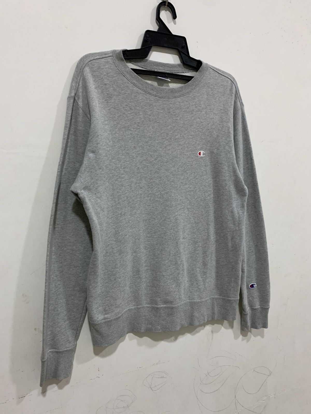 Champion × Japanese Brand × Vintage Champion Plain Grey XL Size US XL / EU 56 / 4 - 4 Thumbnail