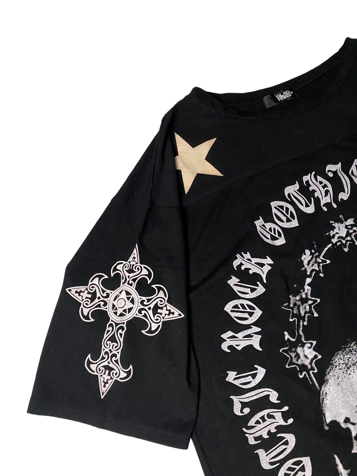 Hysteric Glamour 2000's Glad News Star Skull Cross Shirt Size US XL / EU 56 / 4 - 6 Thumbnail