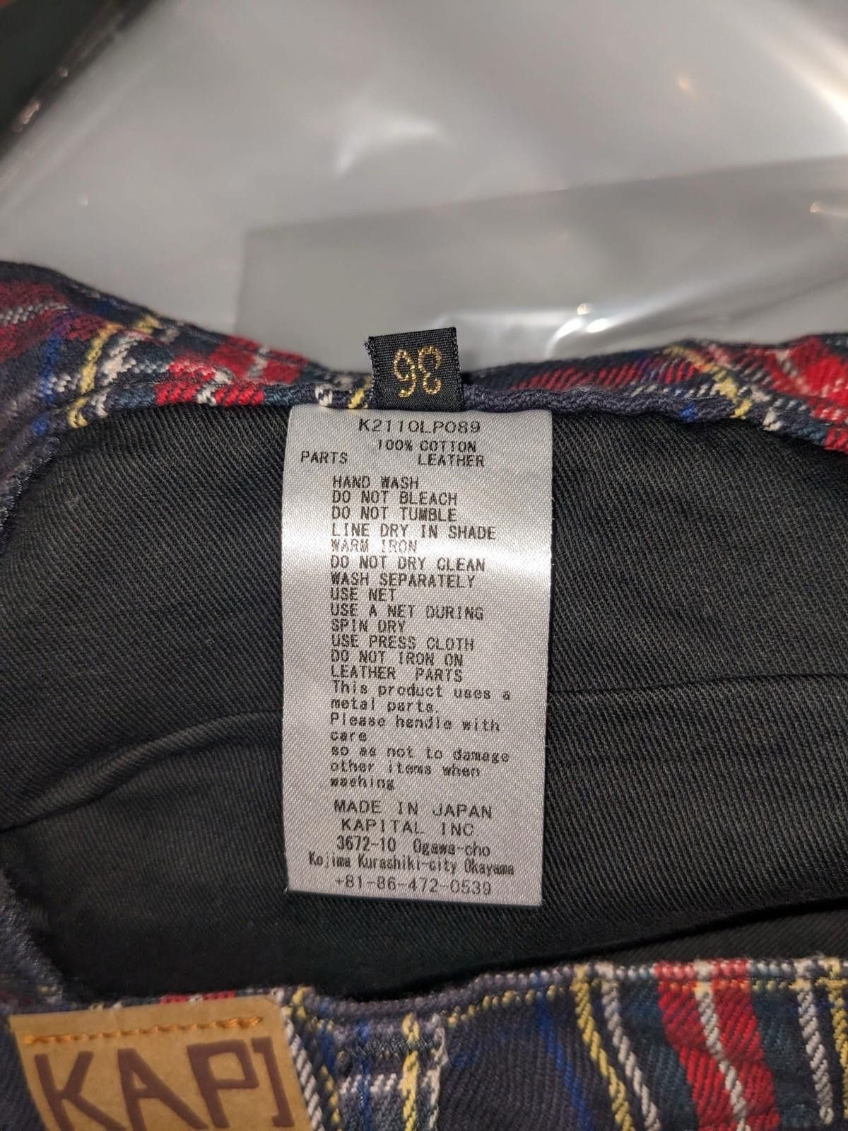 Kapital Kapital Plaid Studded Jewel Cisco Tartan Plaid Pant Navy 36 Size US 36 / EU 52 - 7 Thumbnail